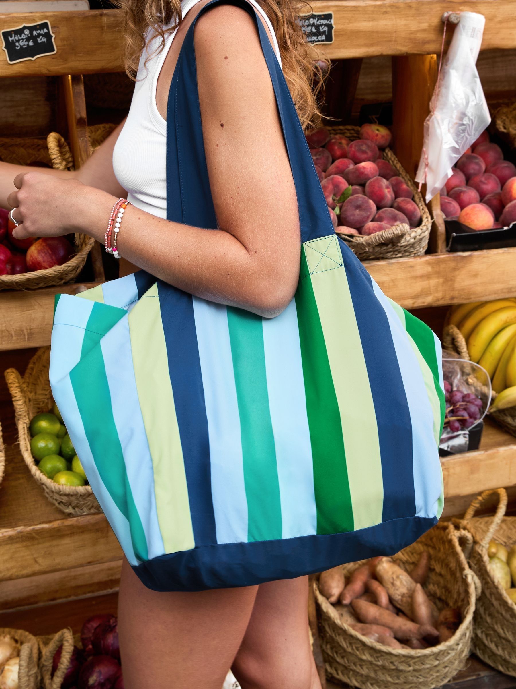 Dock & Bay Cool Lagoon Foldable Travel Tote Bag