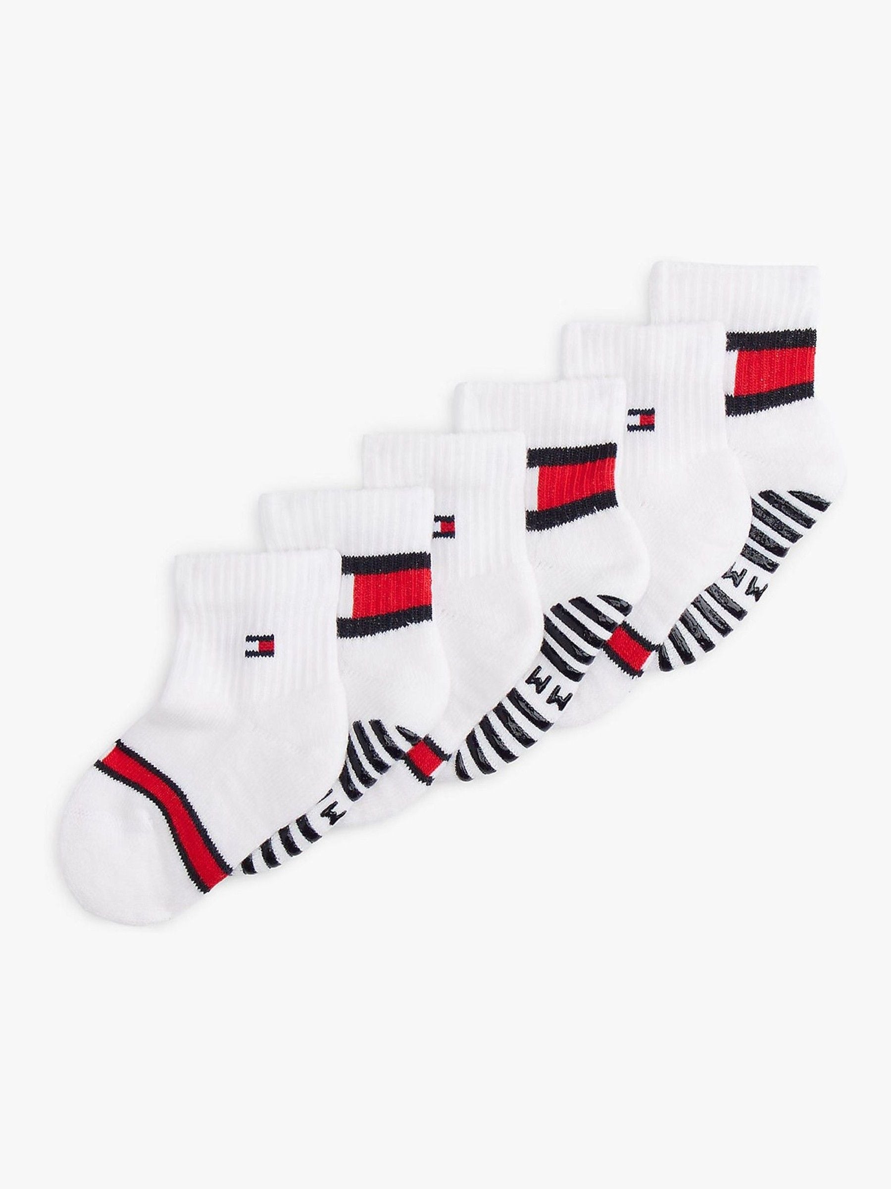 Tommy Hilfiger White Flag Socks 6 Pack