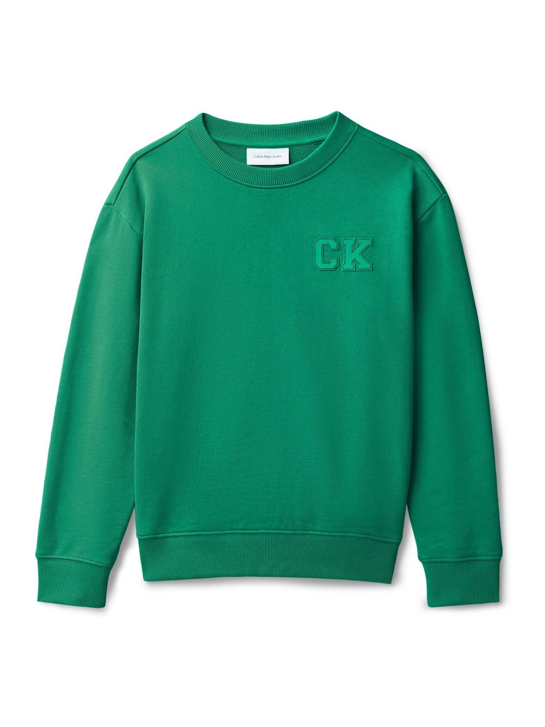 Calvin Klein Green Oversized Fleece Hoodie
