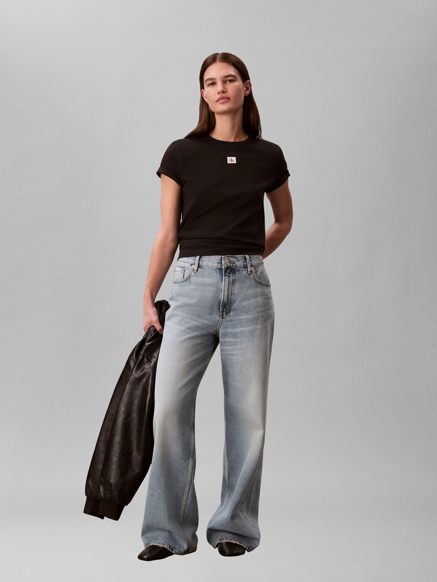 Calvin Klein Black Woven Label T-Shirt