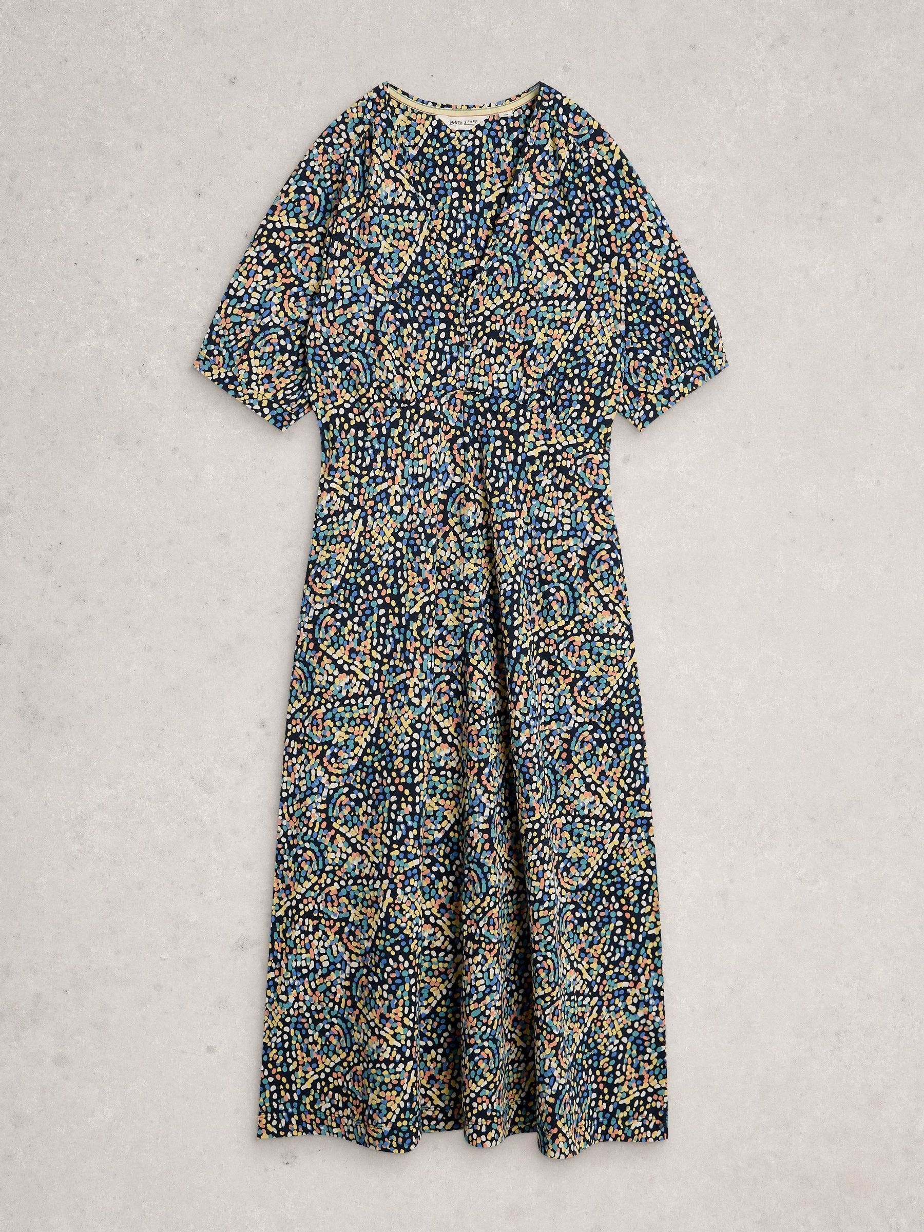 White Stuff Mujer Azul Vestido De Punto Megan De