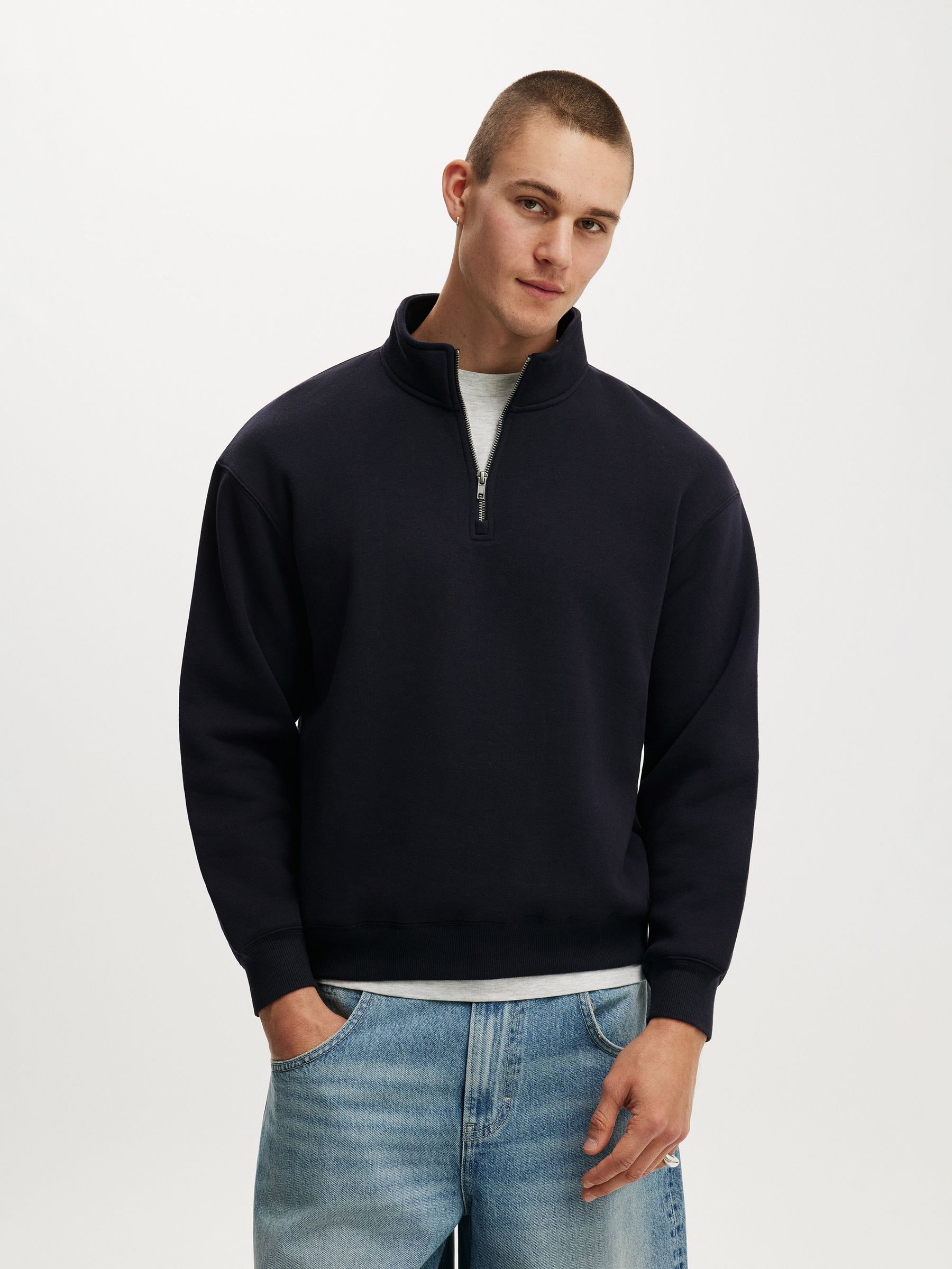 Next - Cotton On 1/4 Zip Sweat Top