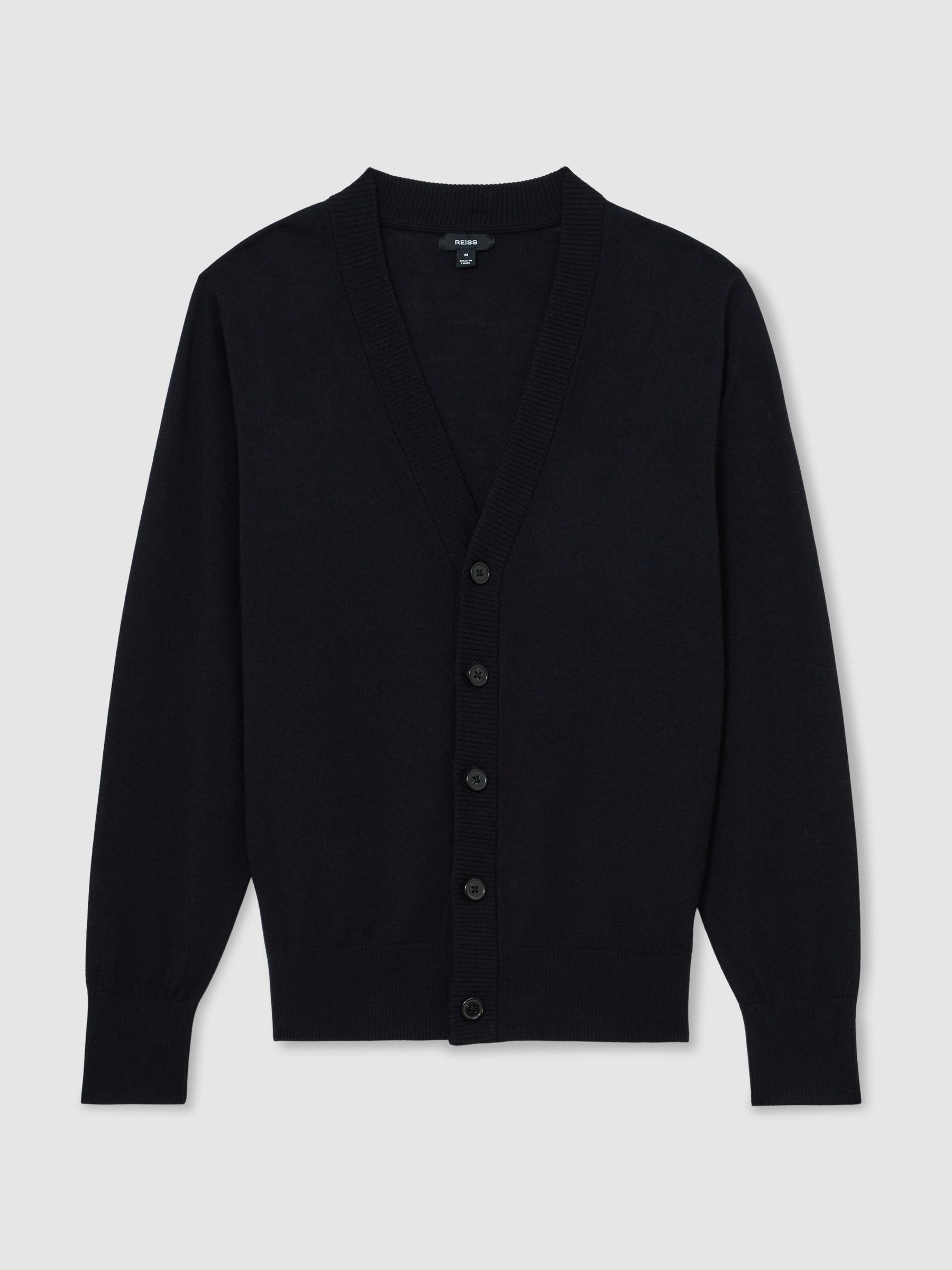 Ashcroft Merino Wool V-Neck Cardigan by Reiss