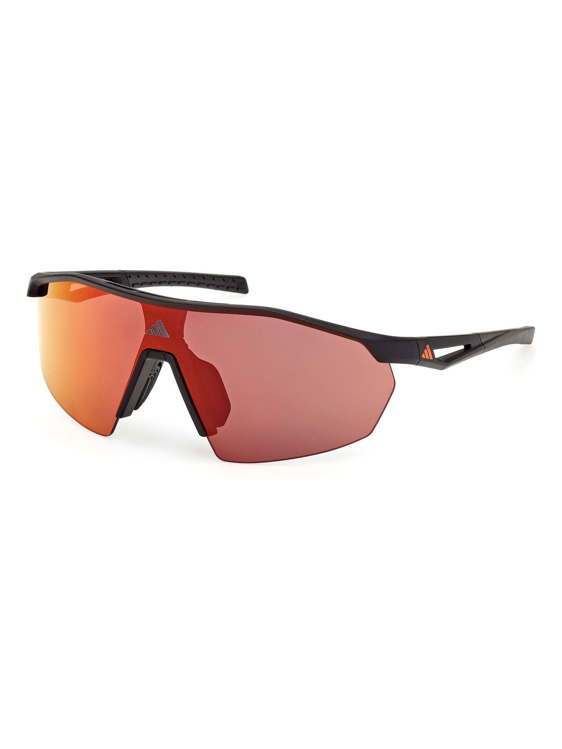 Adidas Sport Unisex Nero Sp0116 Anemos Light S 02L Occhiali Da Sole Iniettato Roviex Maschera Normale - Immagine 4