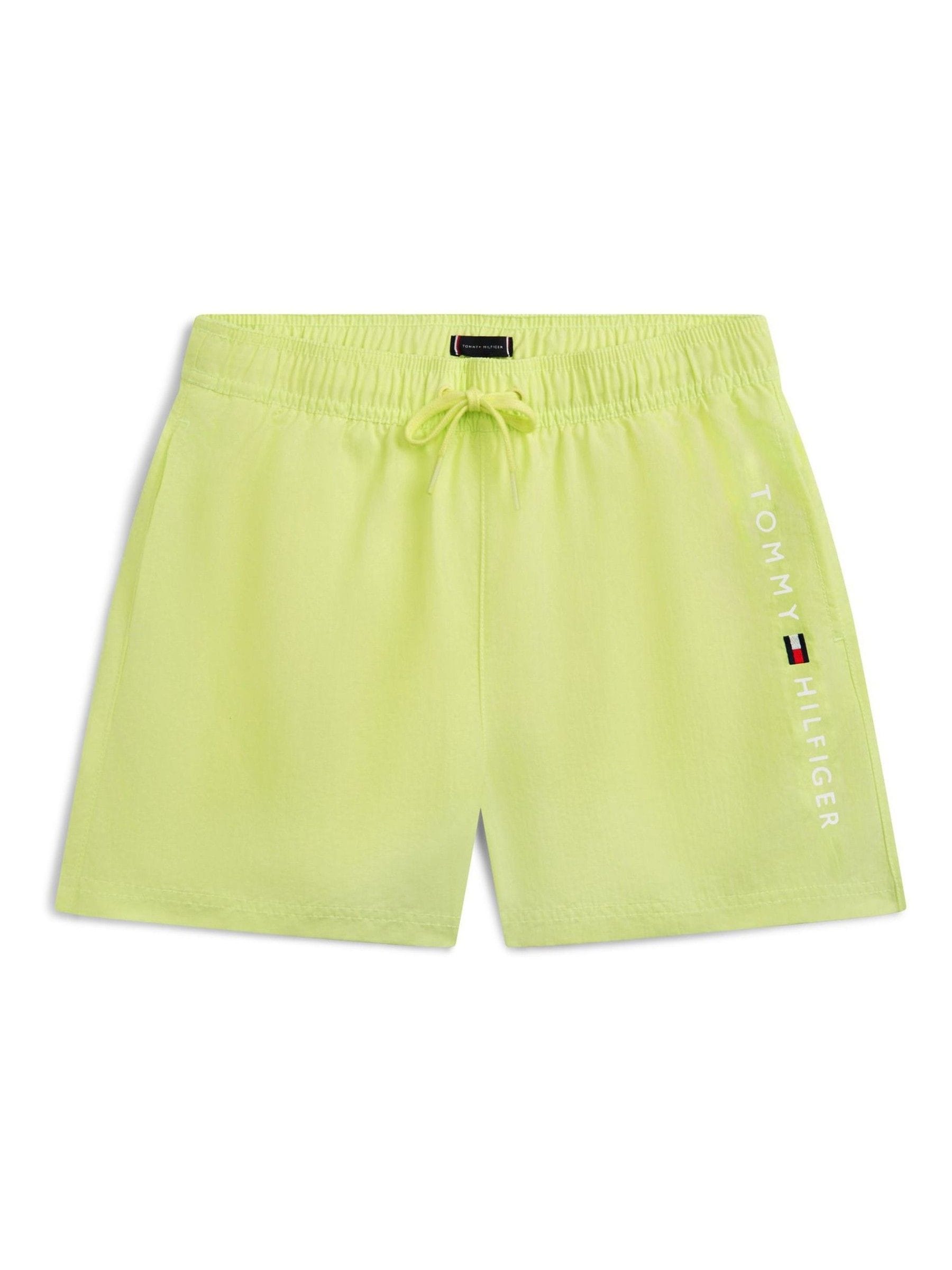 Tommy Hilfiger Unisex Kinder Grün Original Logo Embroidery Mid Length Swim Shorts