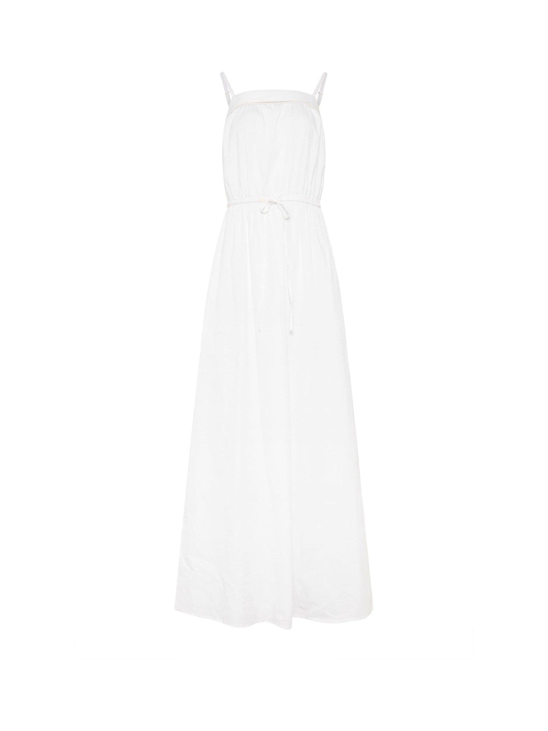 Long Tall Sally Kvinno Vit Tie Waist Maxi Dress
