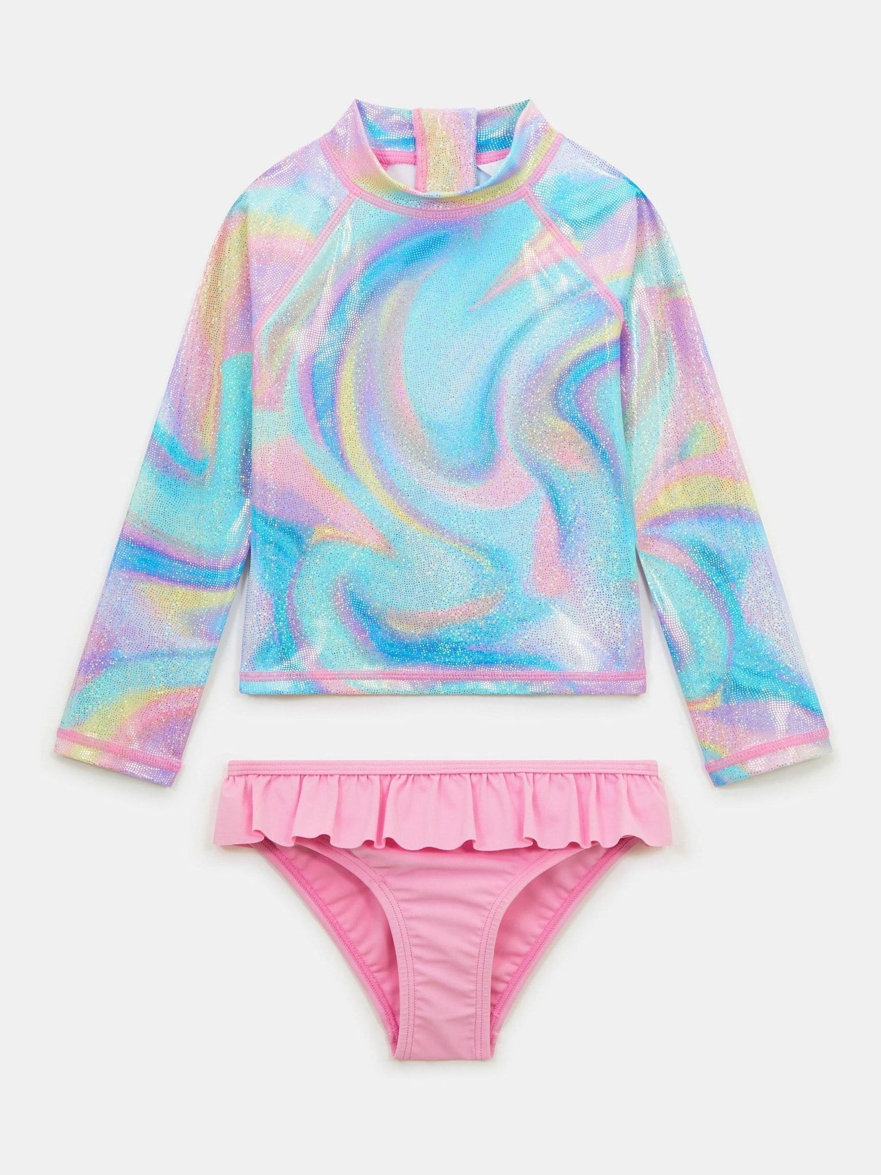 Angels By Accessorize Ombré Rash Vest Swim Set