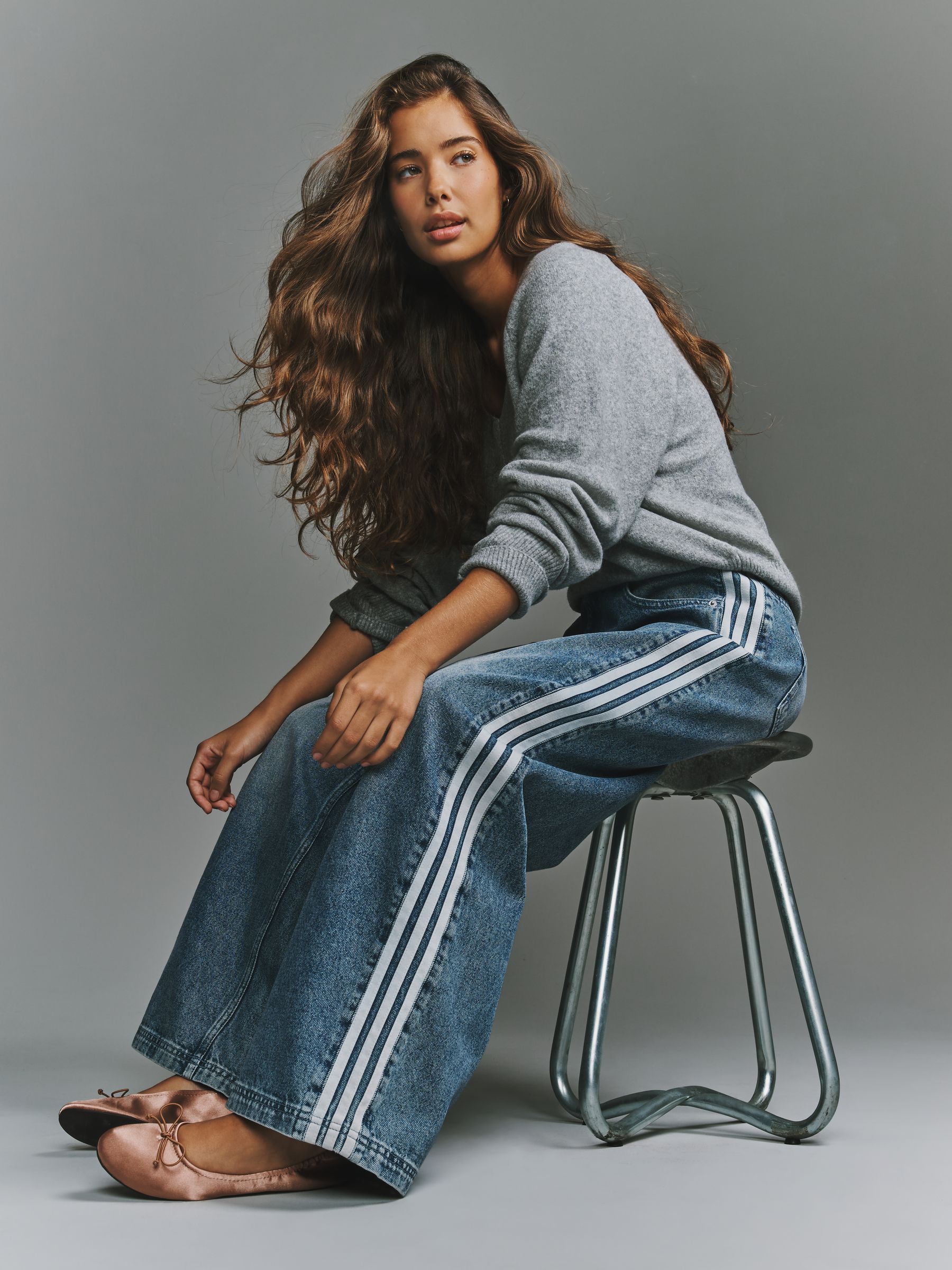 Adidas Donna Blu Jeans Ampi "Adilenium Season 6" - Immagine 3