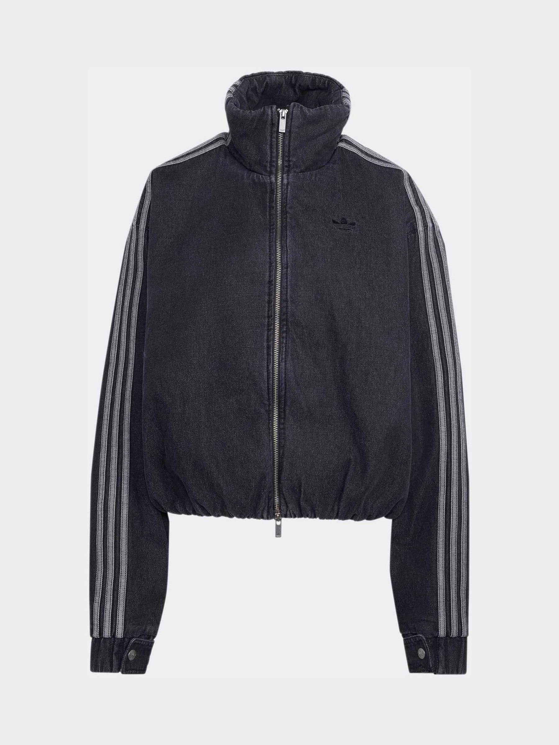 Adidas Originals Donna True Black Denim Giacca Adidas Firebird Jacket L - Immagine 6