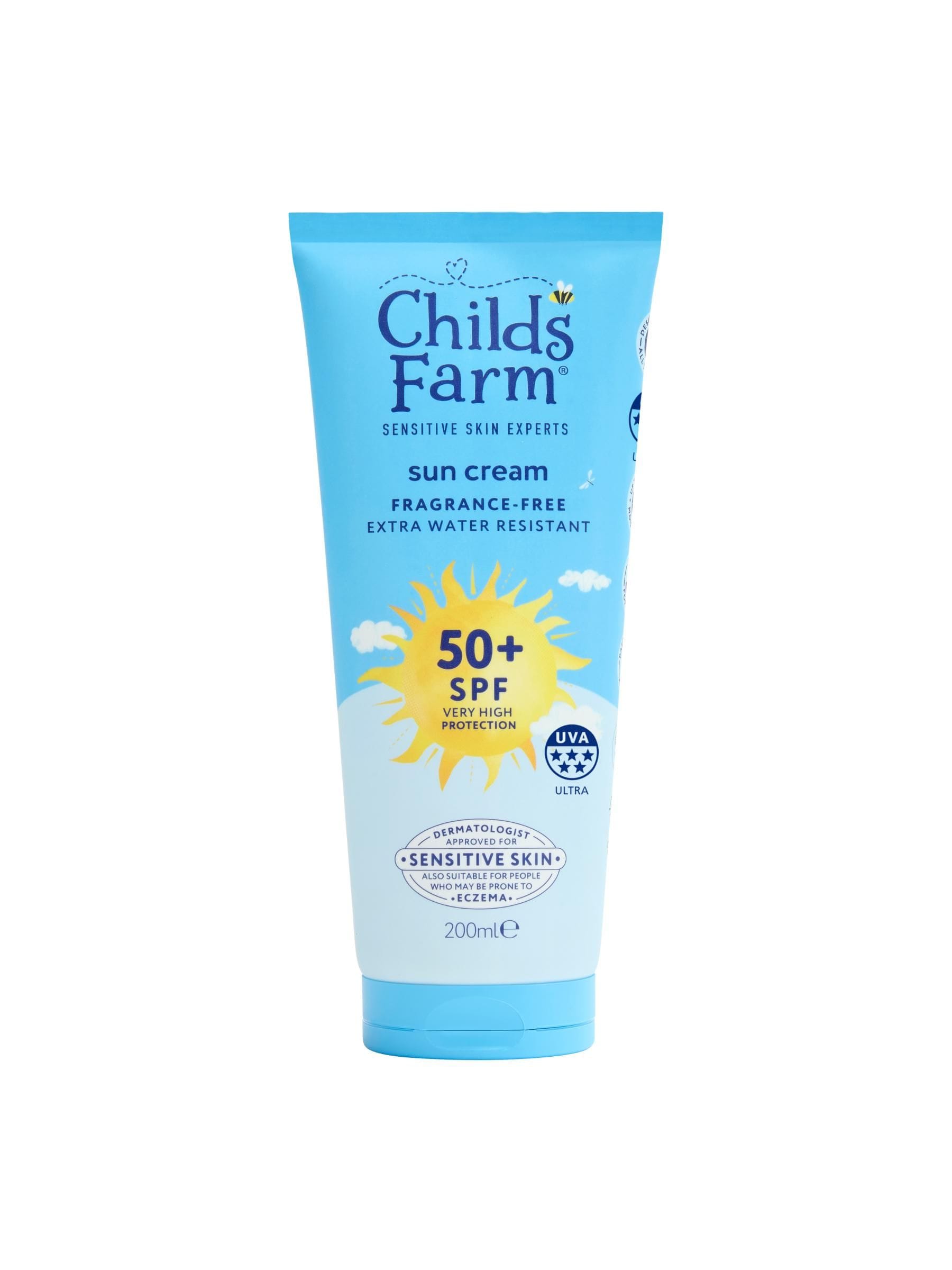 childs farm 50+ spf sun cream 200ml