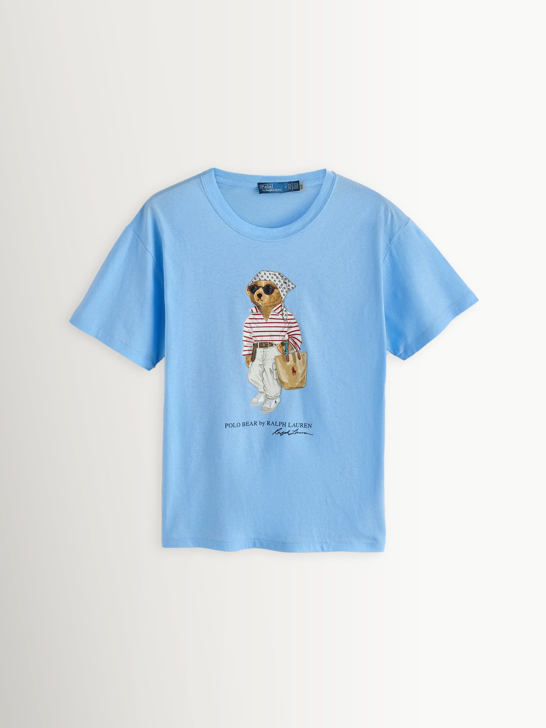 Polo Ralph Lauren Blue Crew Neck Polo Bear Cotton T-Shirt