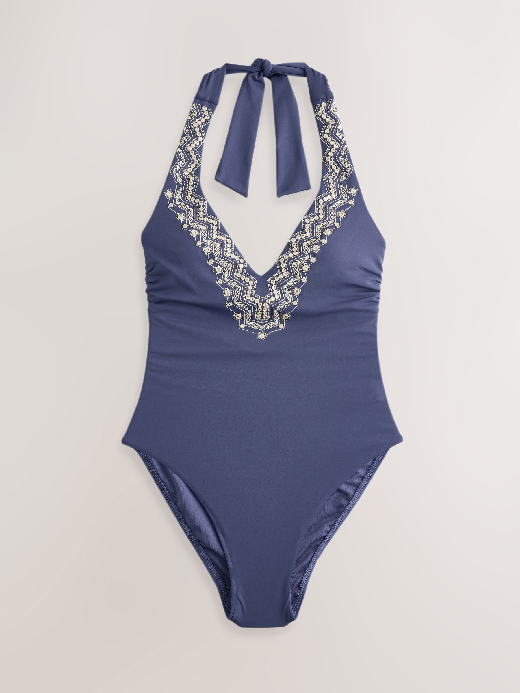 Next Blu Costume Intero Contenitivo Con Scollo Profondo