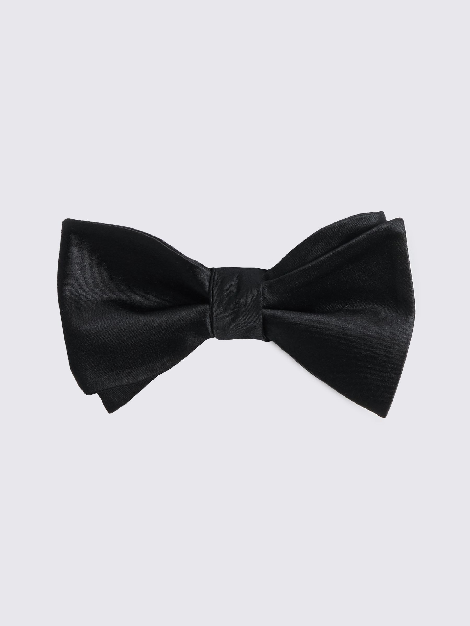 Moss Black Silk Self-Tie Bow Tie