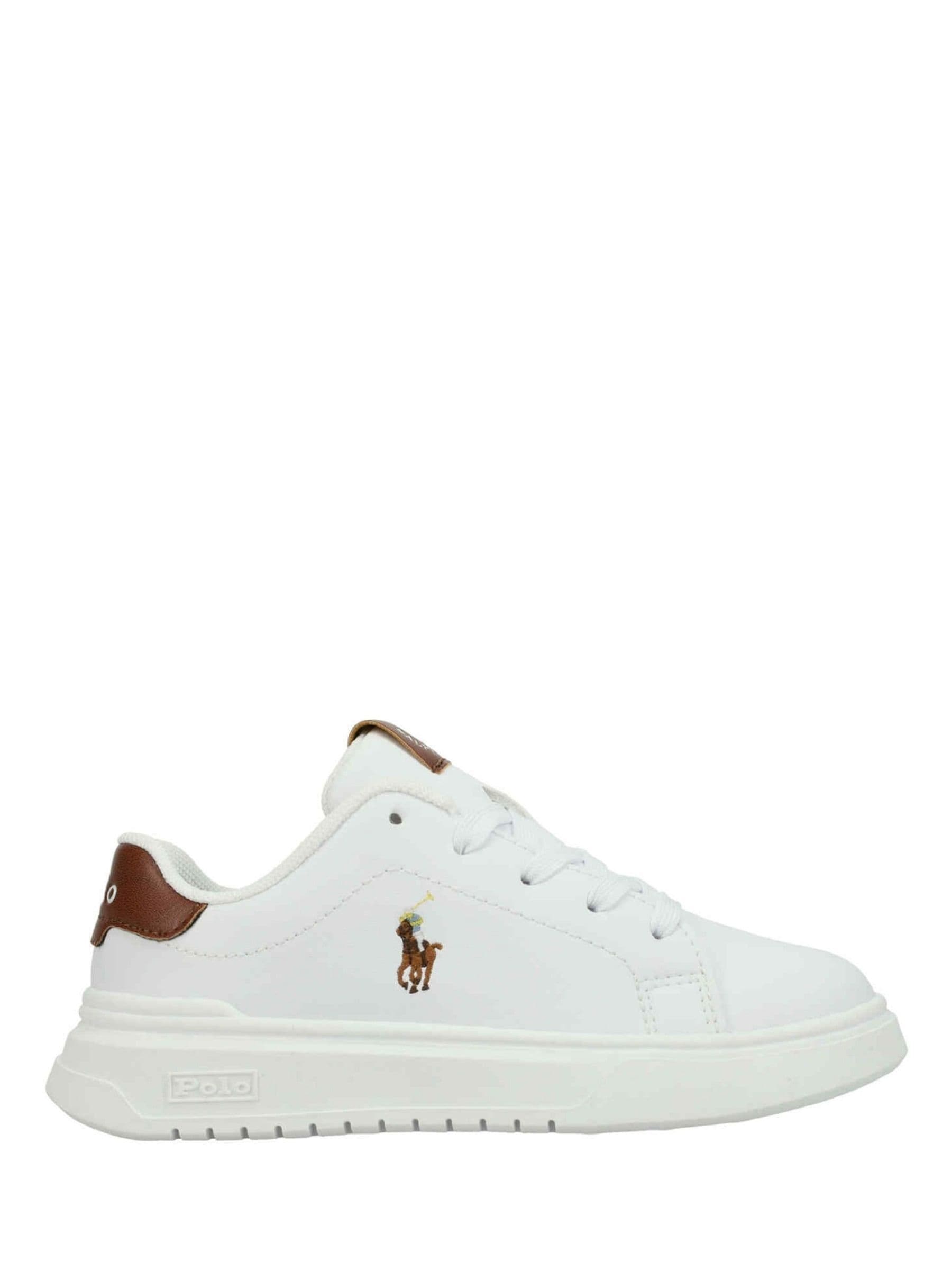 Polo Ralph Lauren White Heritage Court Super Trainers