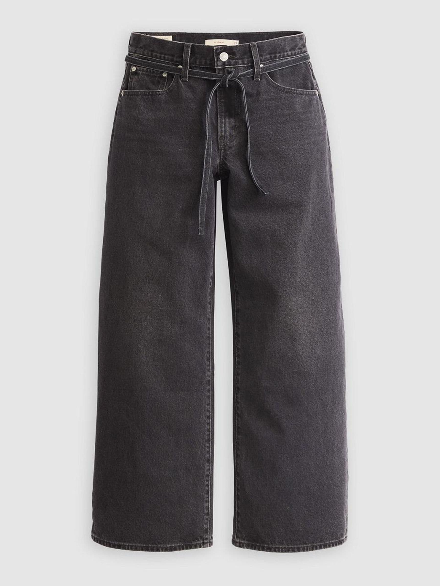 Levi's Levi's Black Denim Wide Leg Straight Baggy Jeans