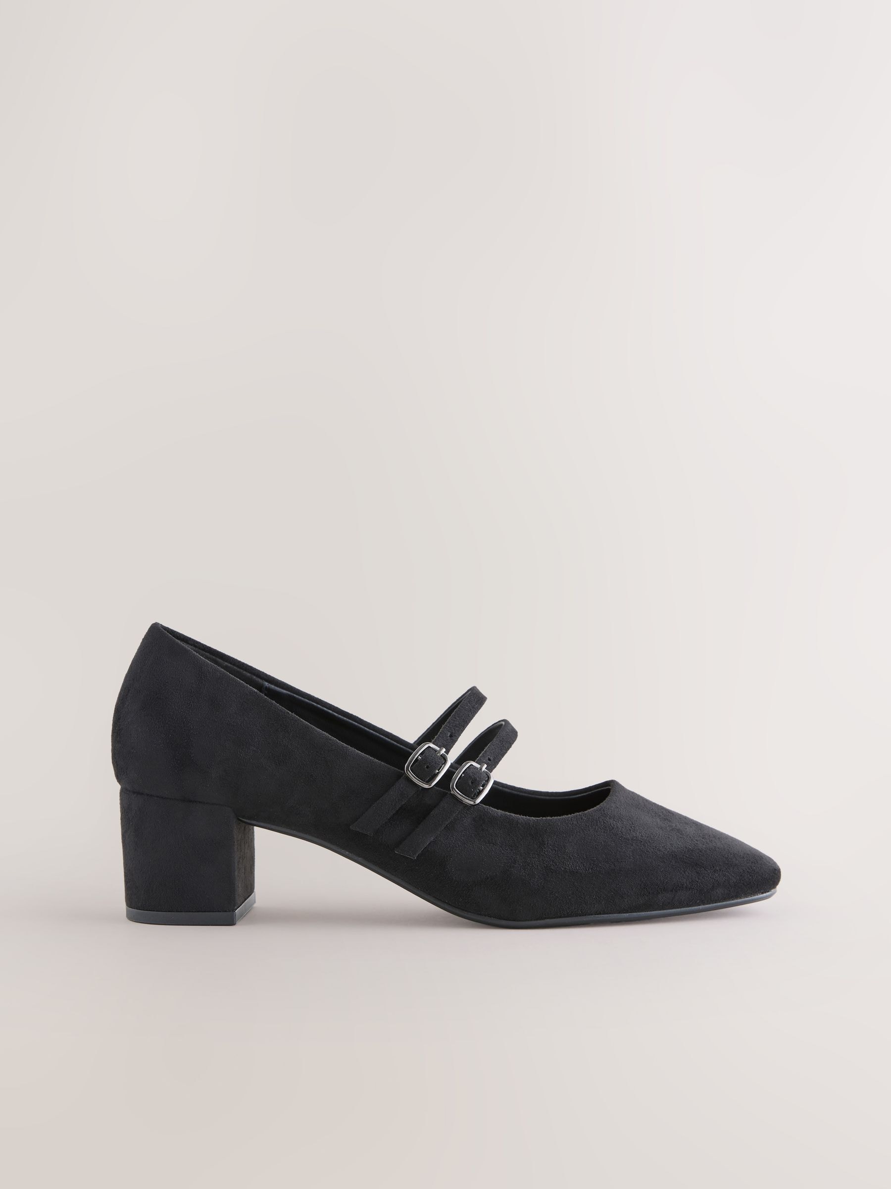 Next - Chaussures Mary Jane à talon bloc bas - Noir - EU43