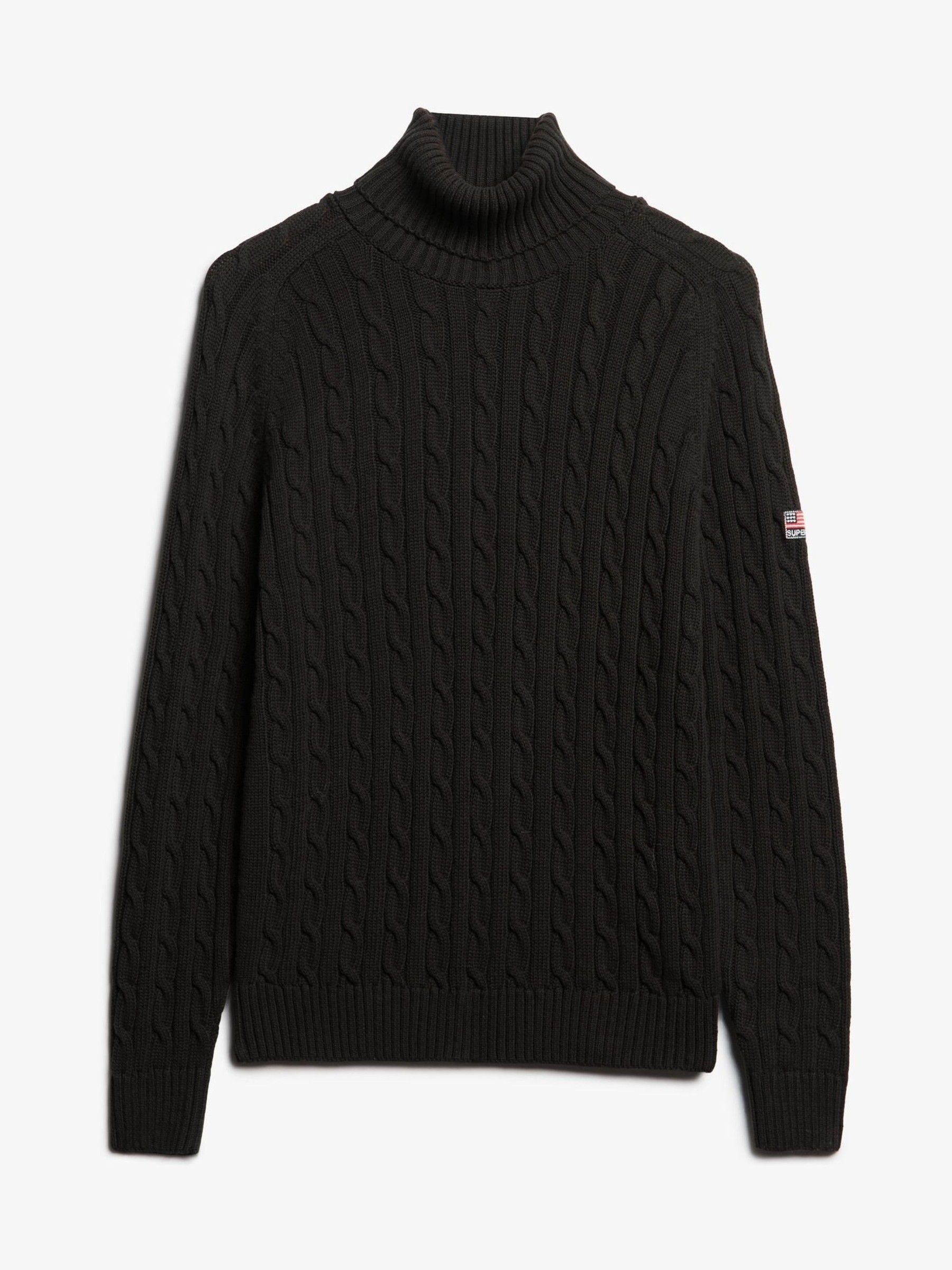 Superdry Schwarz Damenpullover Mit Rollkragen - Bild 4