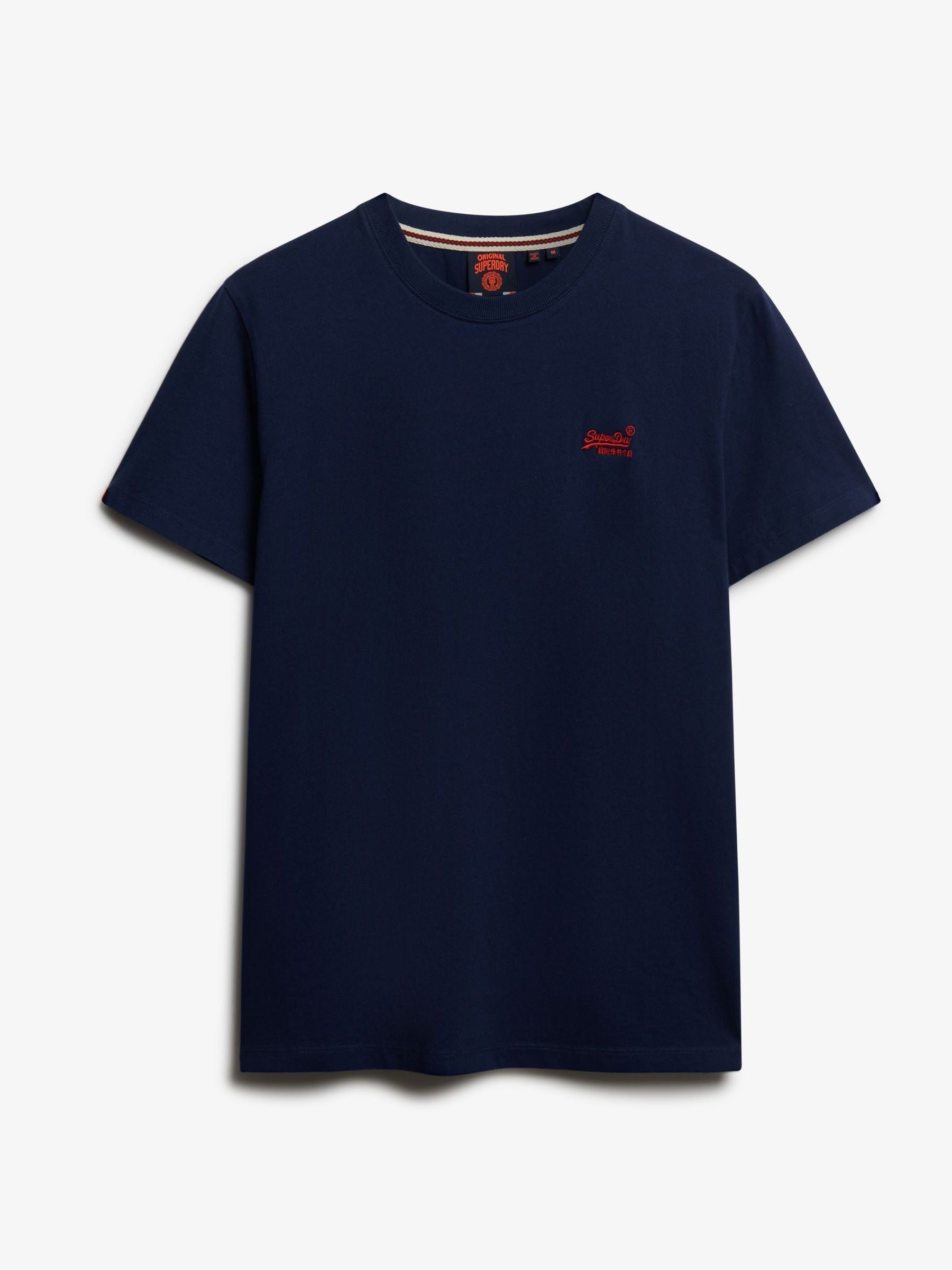 Superdry Superdry Atlantic Navy Essential Short Sleeve Embroidered