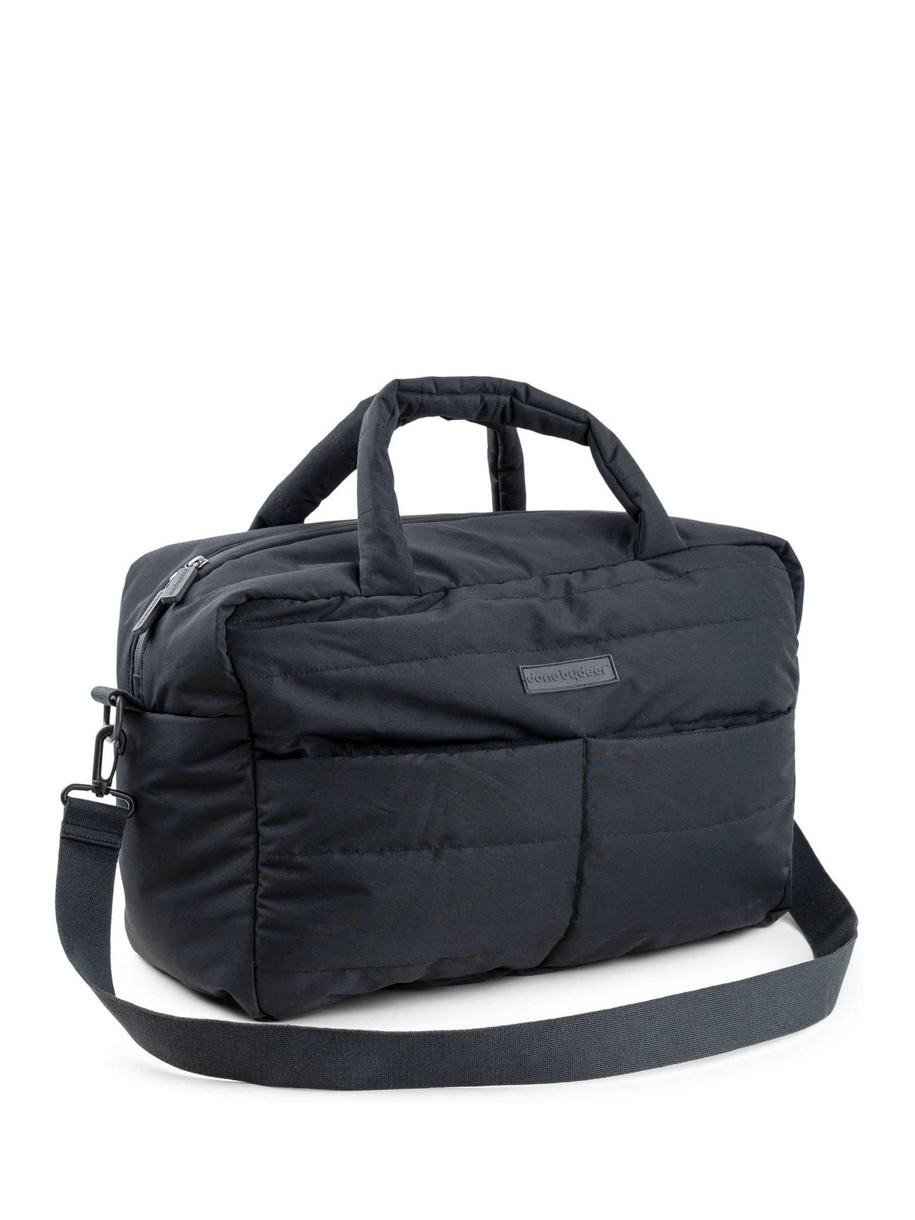 Done By Deer Unisex Baby Schwarz Gesteppte Wickeltasche - Image 4