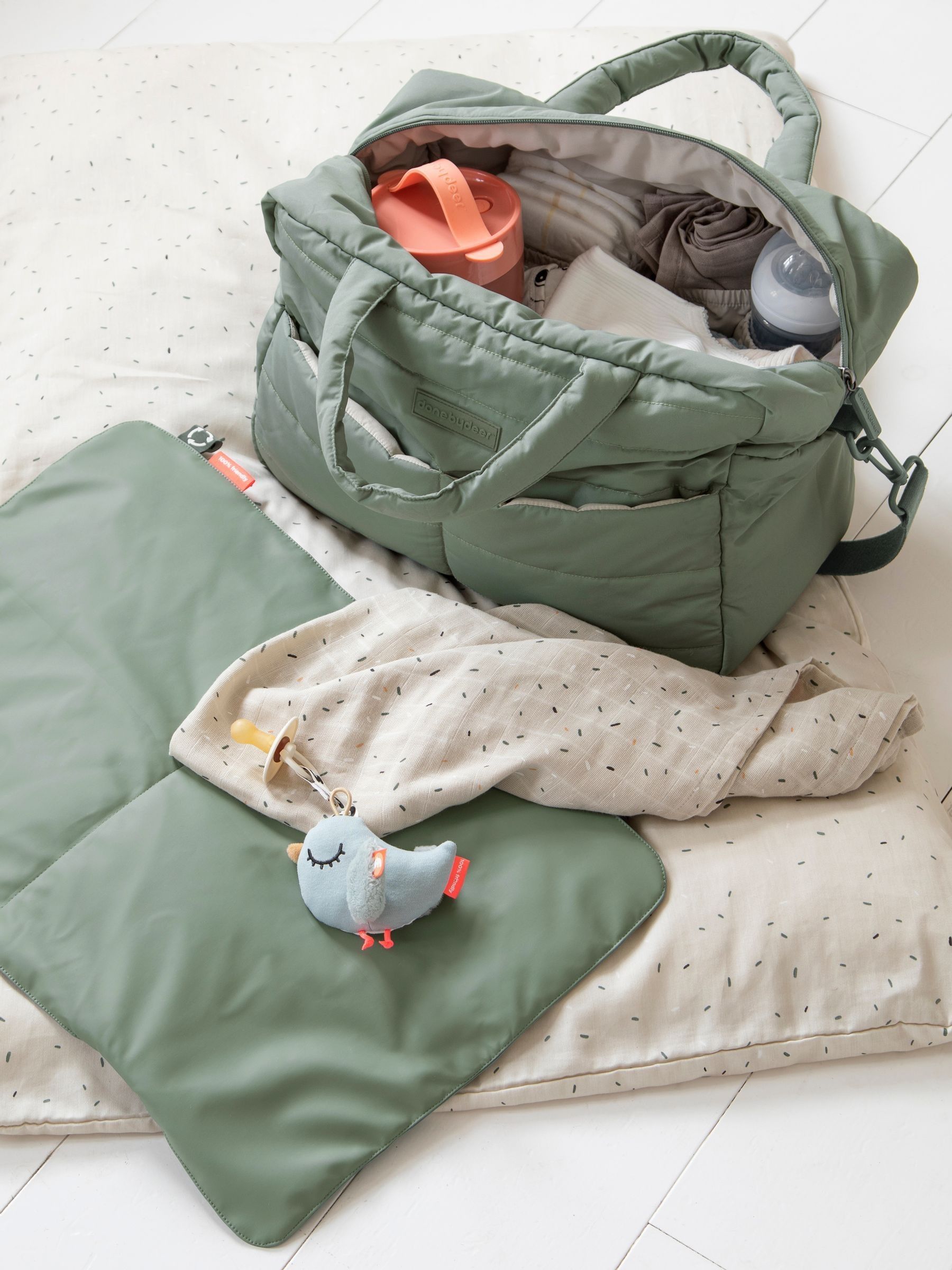 Done By Deer Unisex Gesteppte Wickeltasche Gruen Baby Größe 41 X Größe 39 X 21 Mm - Image 6