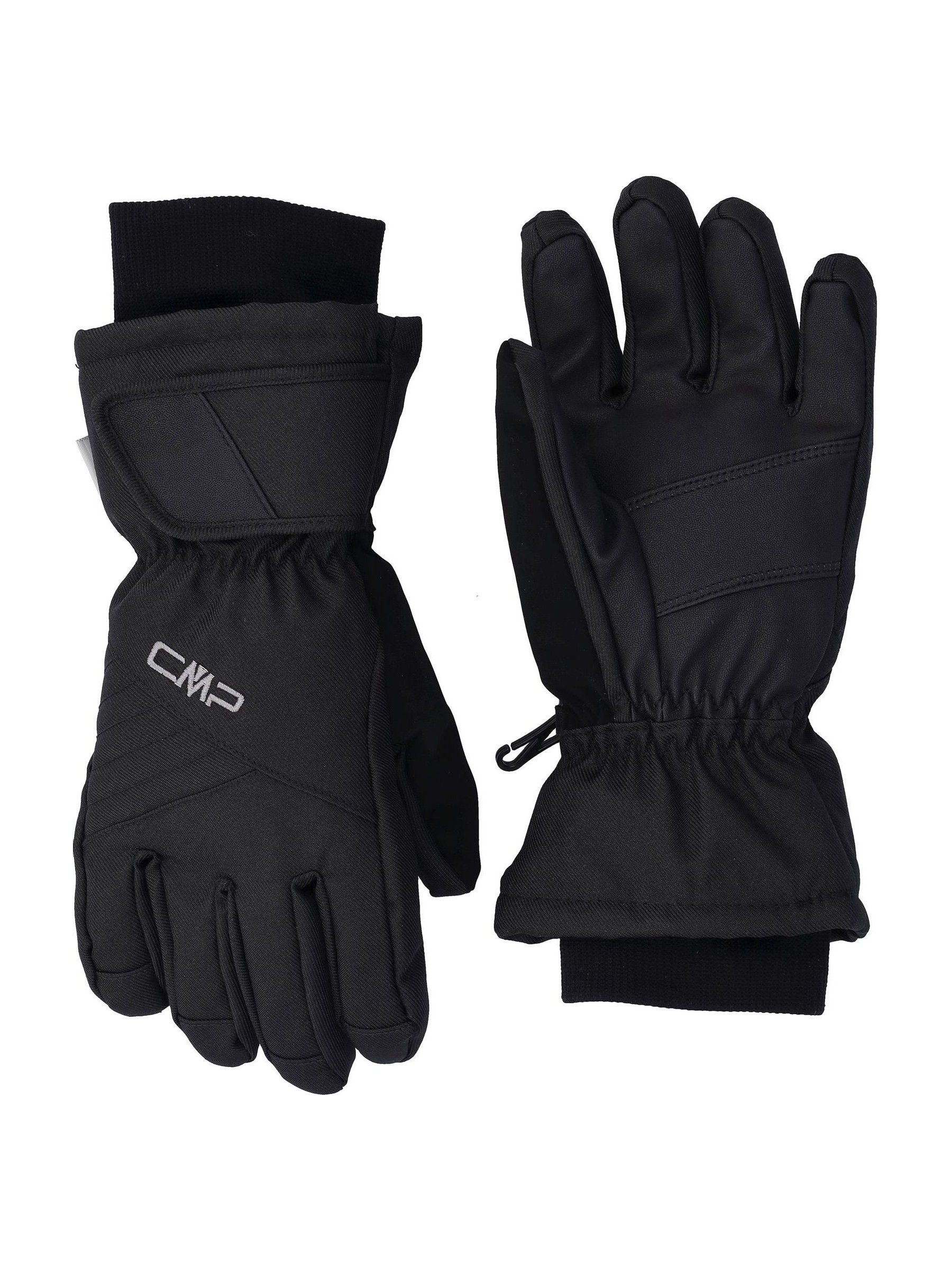 Cmp Black Woman Twill Ski Gloves