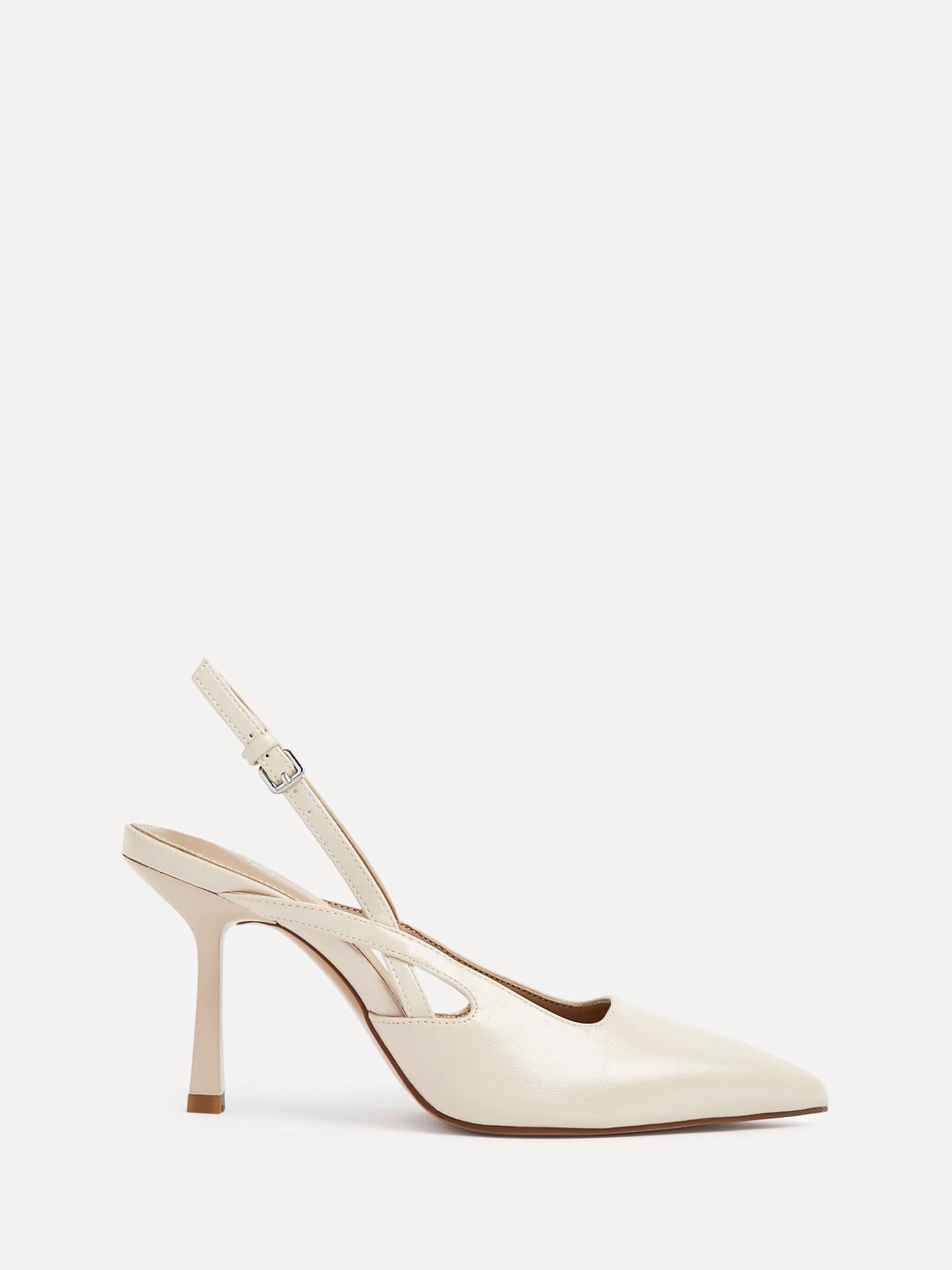 Linzi Nude Rhea Sling Back Court Heels