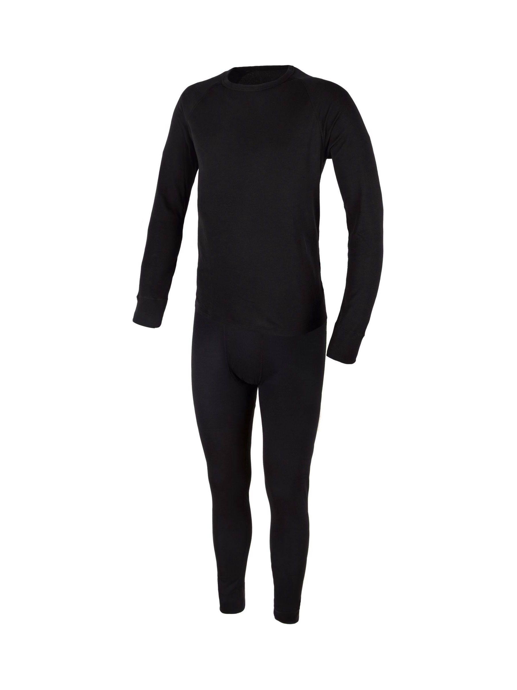 Cmp Black Mens Ski Base Layer Set Nero