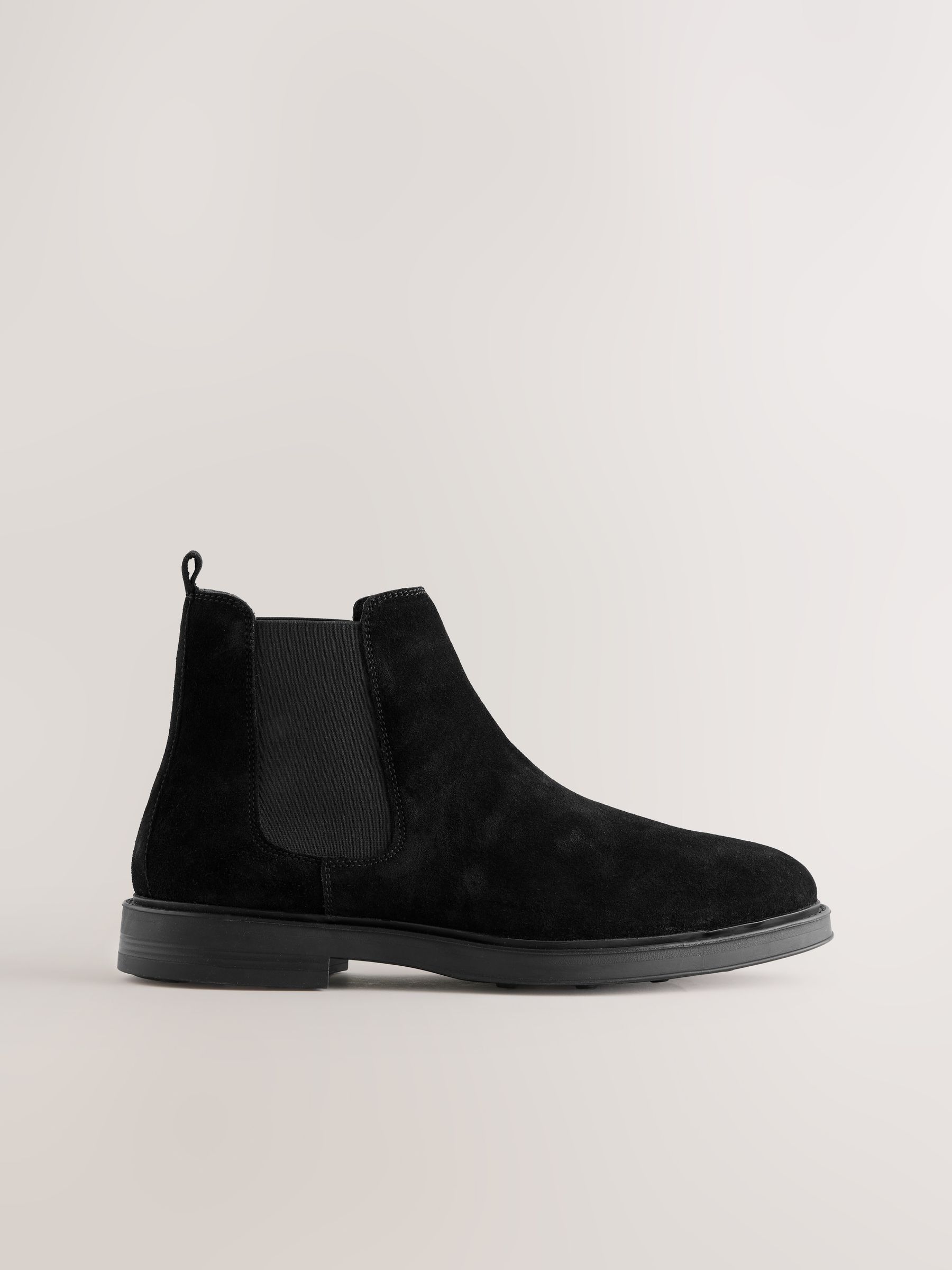 Next Black Suede Chelsea Boots