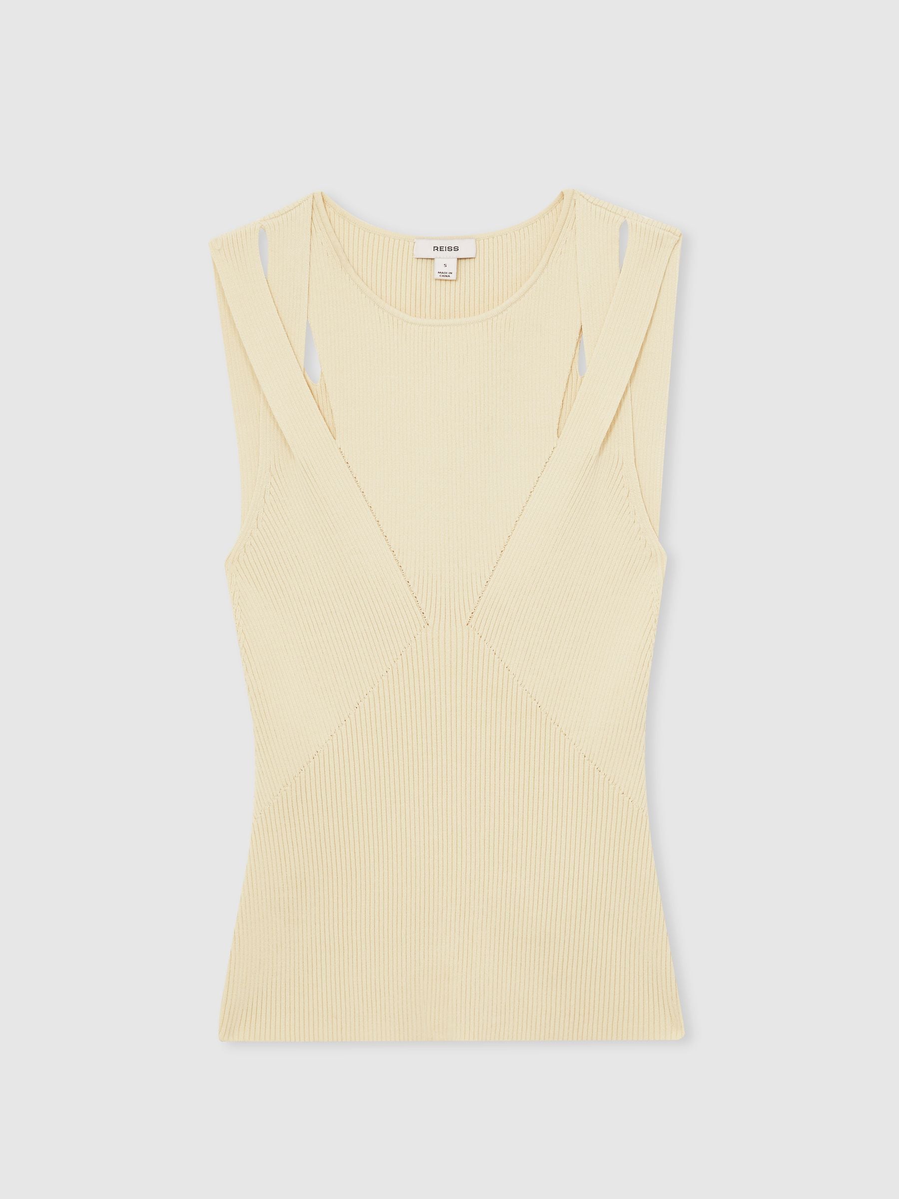 Next - Reiss Rhylee Cut-Out Rib-Knit Vest