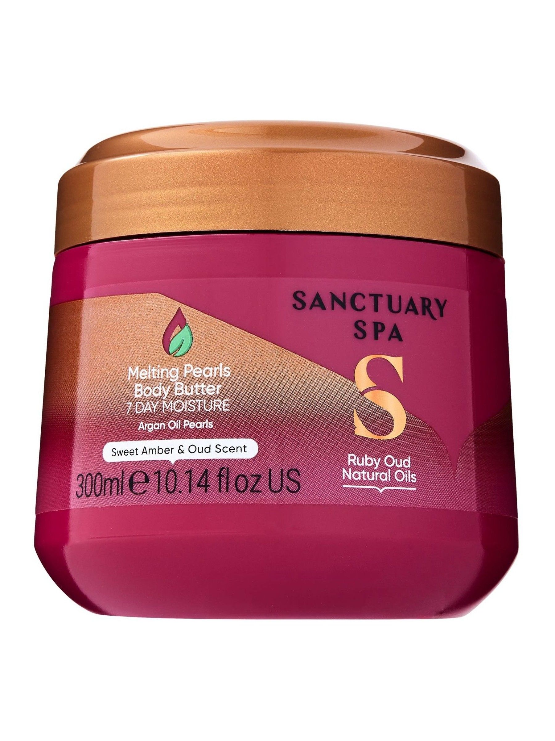 sanctuary spa ruby oud melting pearls body butter 300ml