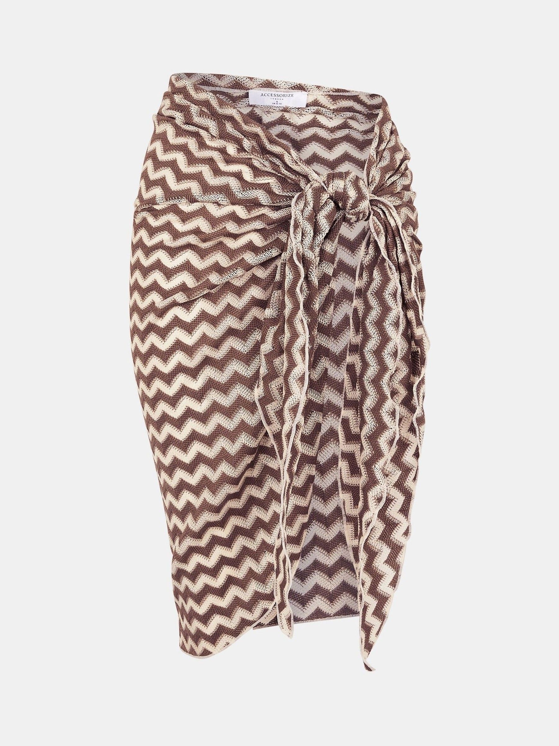 Next - Accessorize Zigzag Strik Sarong Cover-Up