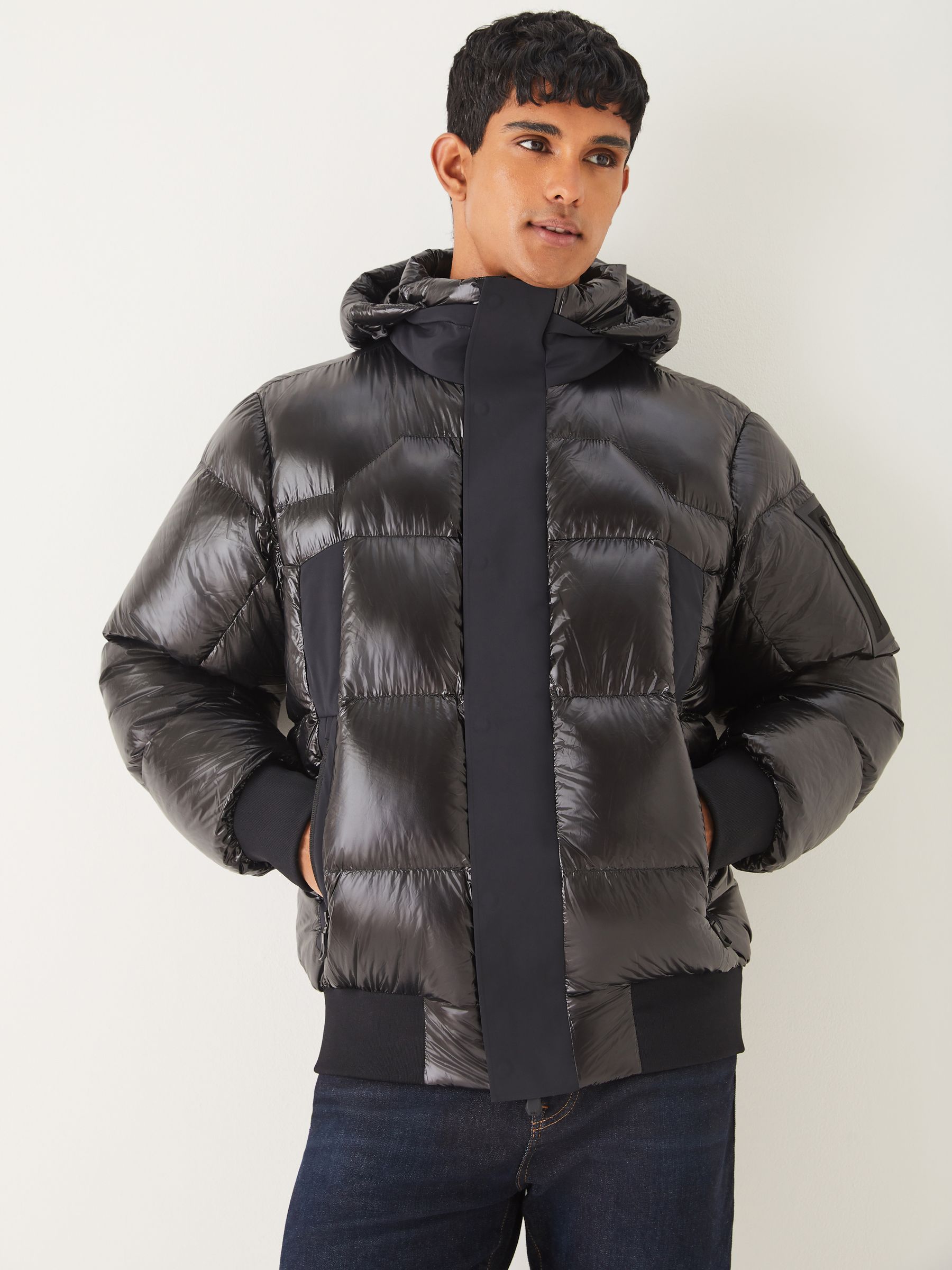 Boss - Giacca Bomber Con Cappuccio Imbottito