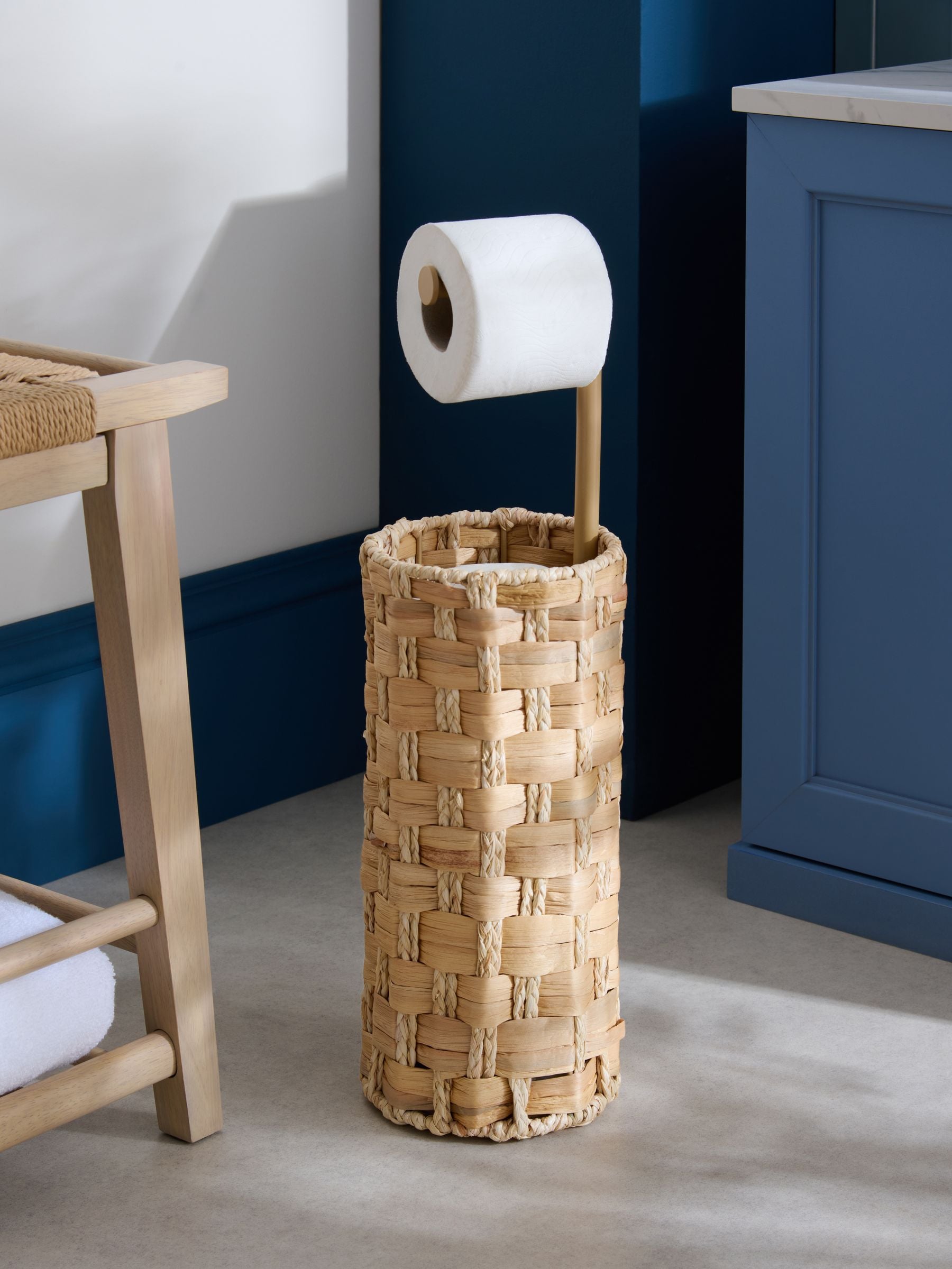 Next Natural Seagrass Toilet Roll Holder