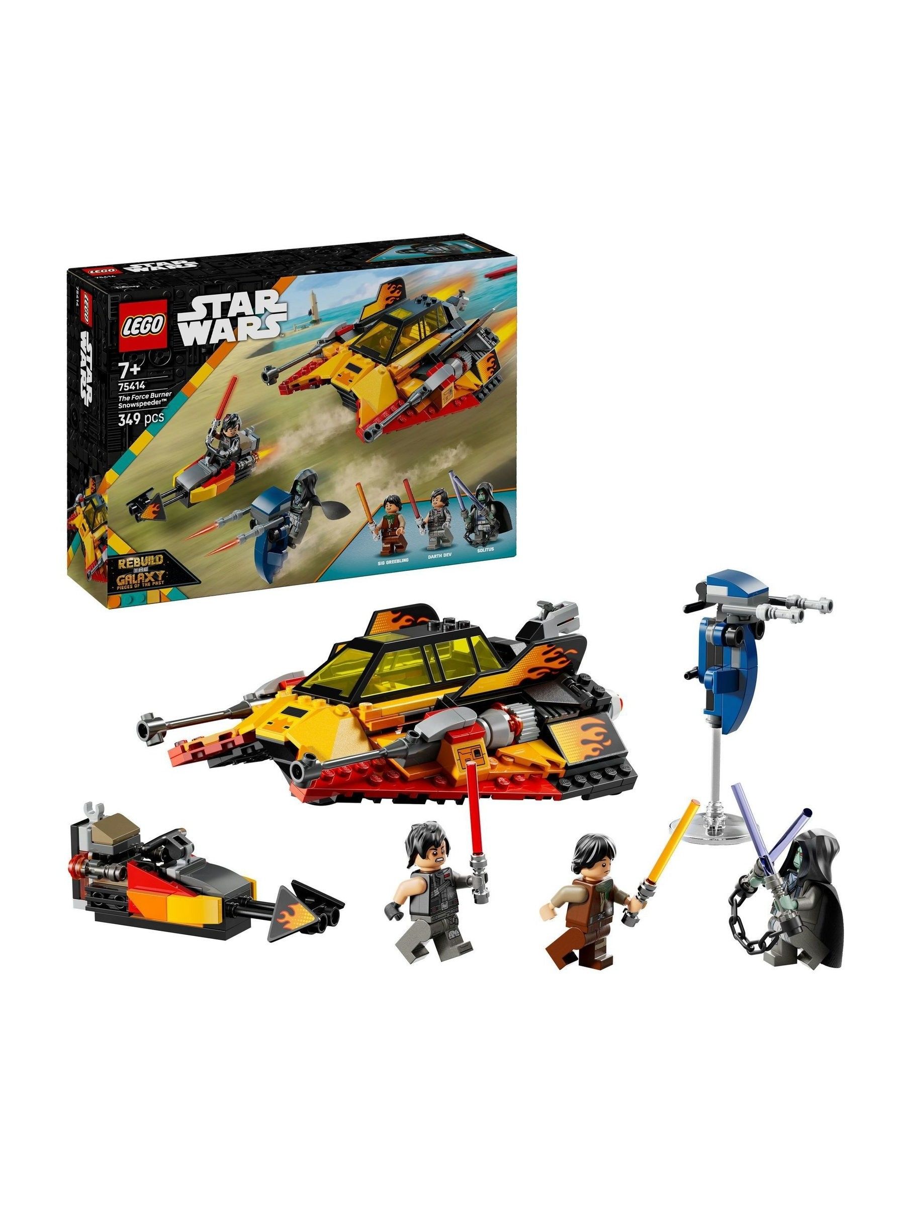 Lego Unisex Star Wars Rebuild The Galaxy The Force Burner Snowspeeder Bauspielzeug 75414 - Bild 19