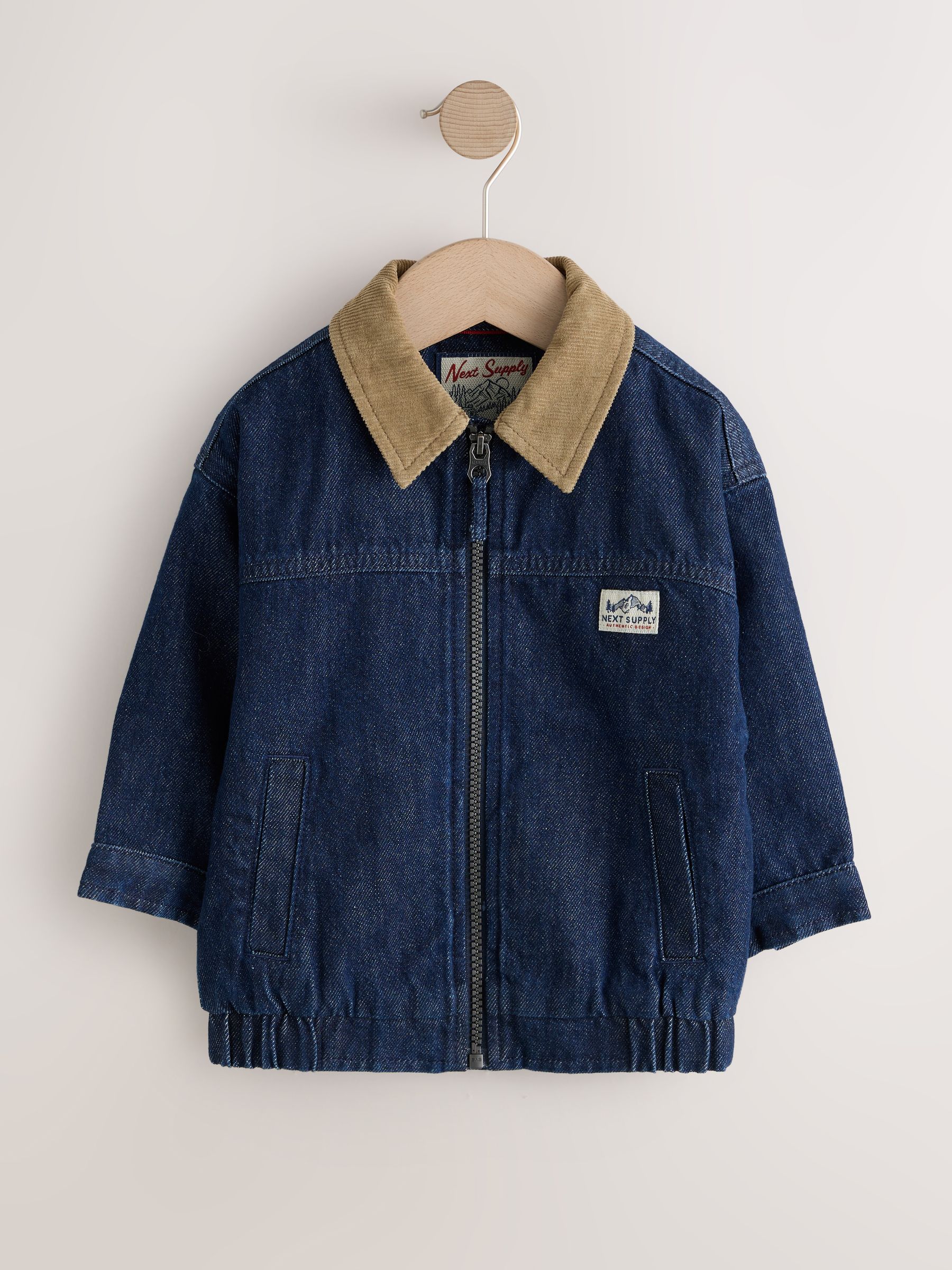 Next Jachetă Cu Guler Din Material Reiat (3Luni-7Ani)