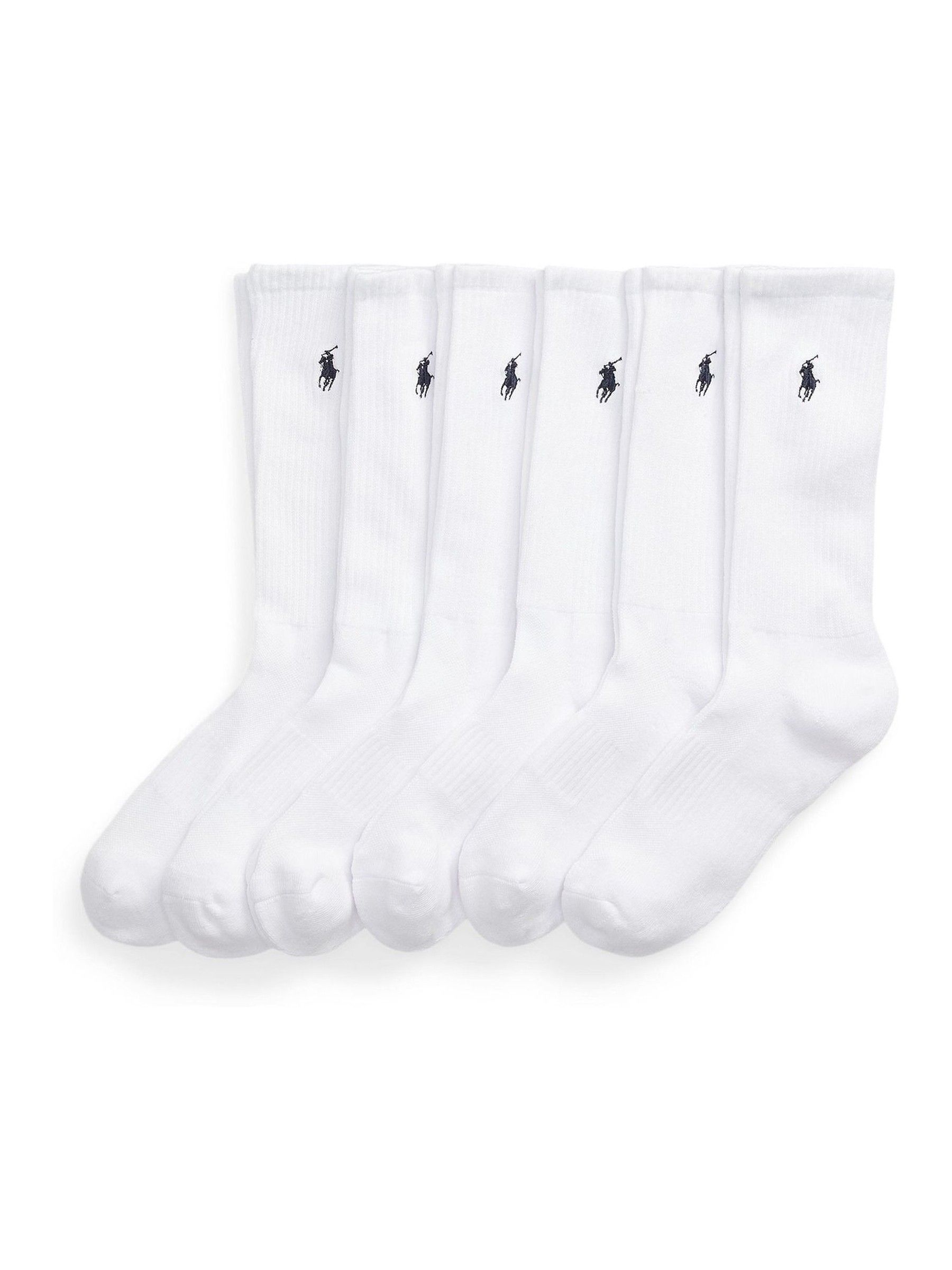 Polo Ralph Lauren Ribbade Crew-Strumpor 6 Pack