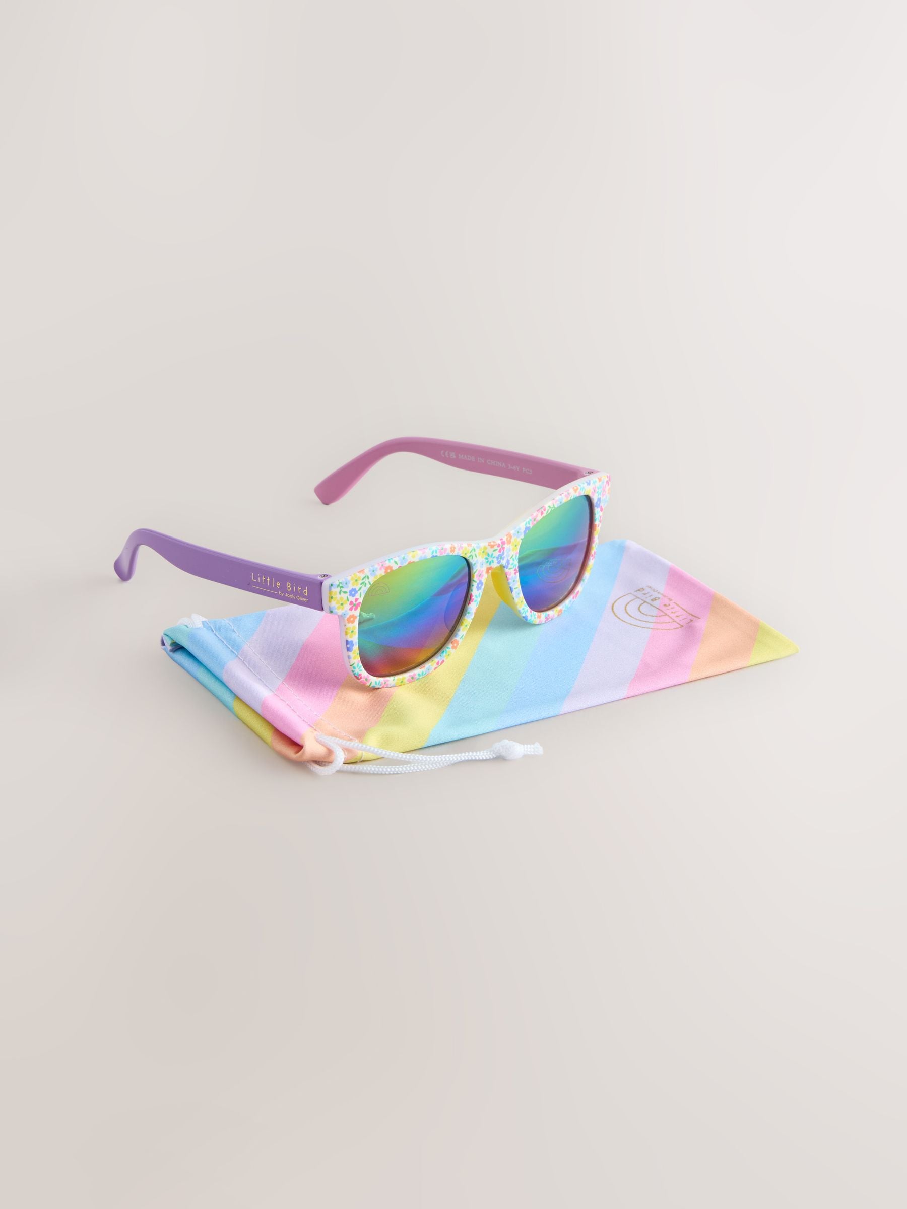 Little Bird by Jools Oliver Boys Wayfarer Sunglasses Pastel Rainbow