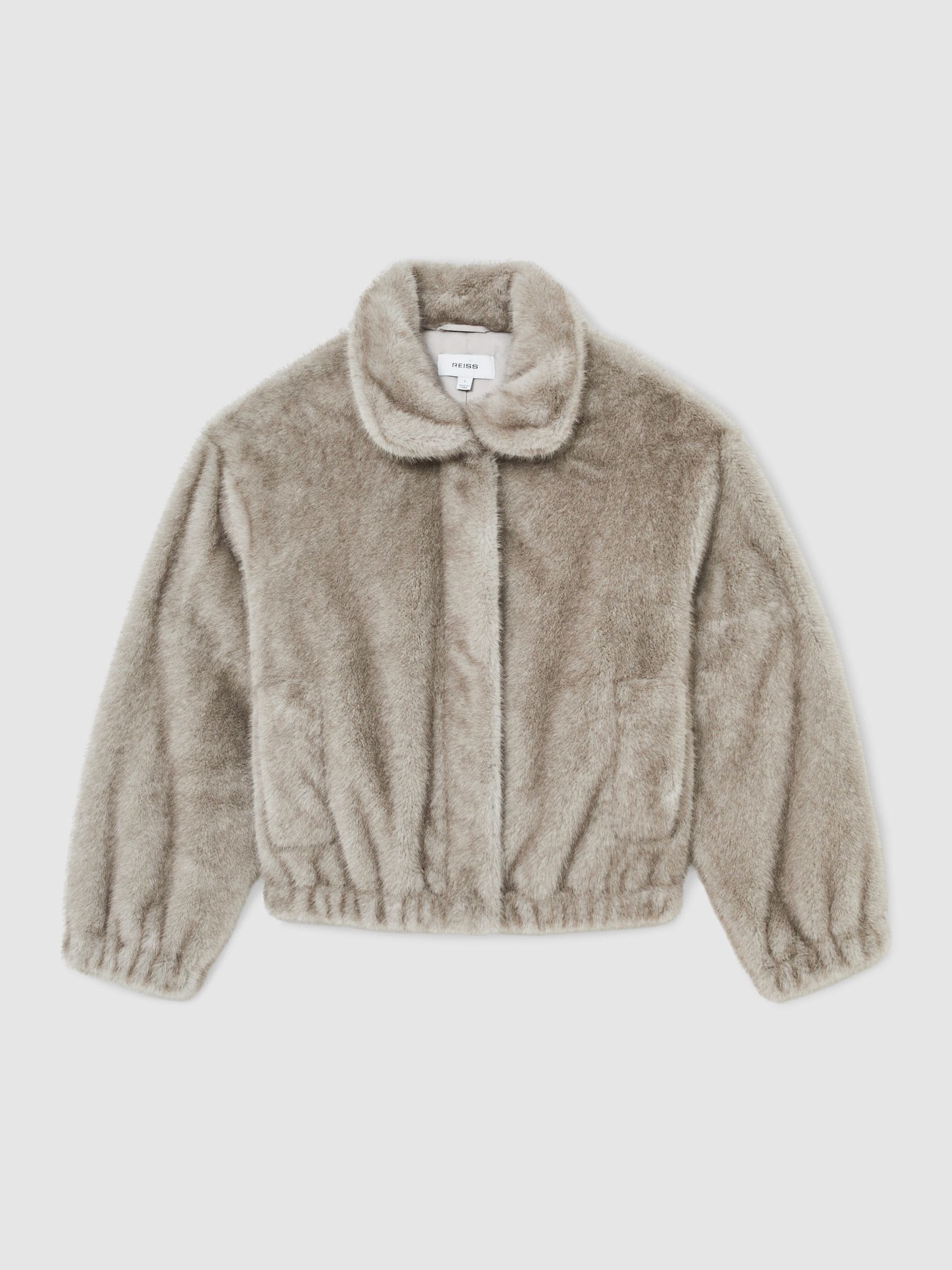 Reiss - Veste zippée en fausse fourrure - L