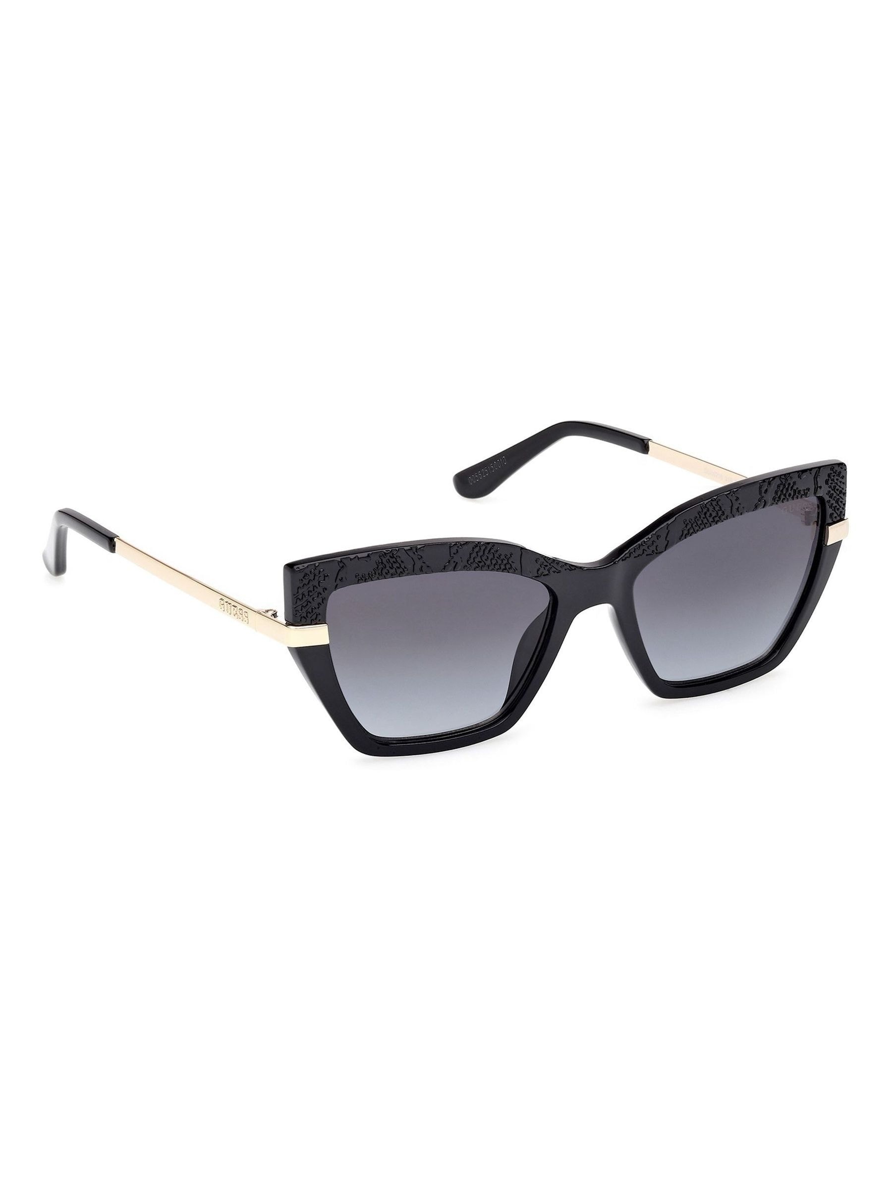Guess Donna Nero Gu00216 01B Occhiali Da Sole Iniettato Fumo Squadrata Normale - Immagine 2