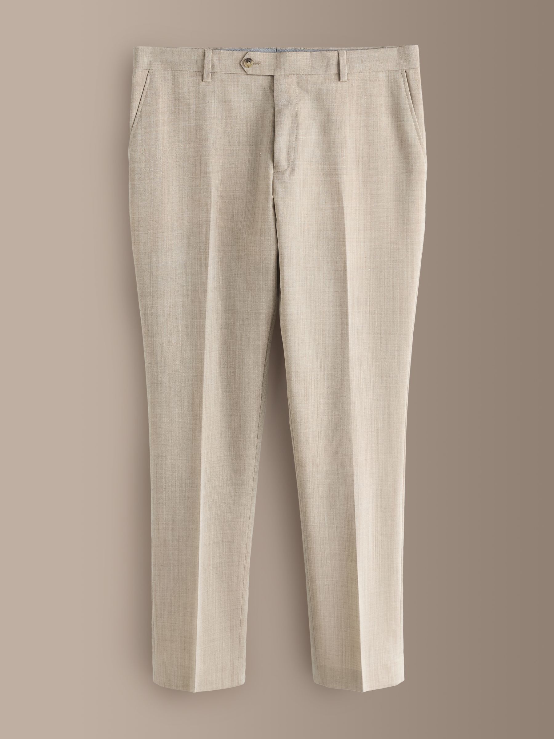 Next - Men's Suit Trousers - Wool - Italian Wool - Pleated