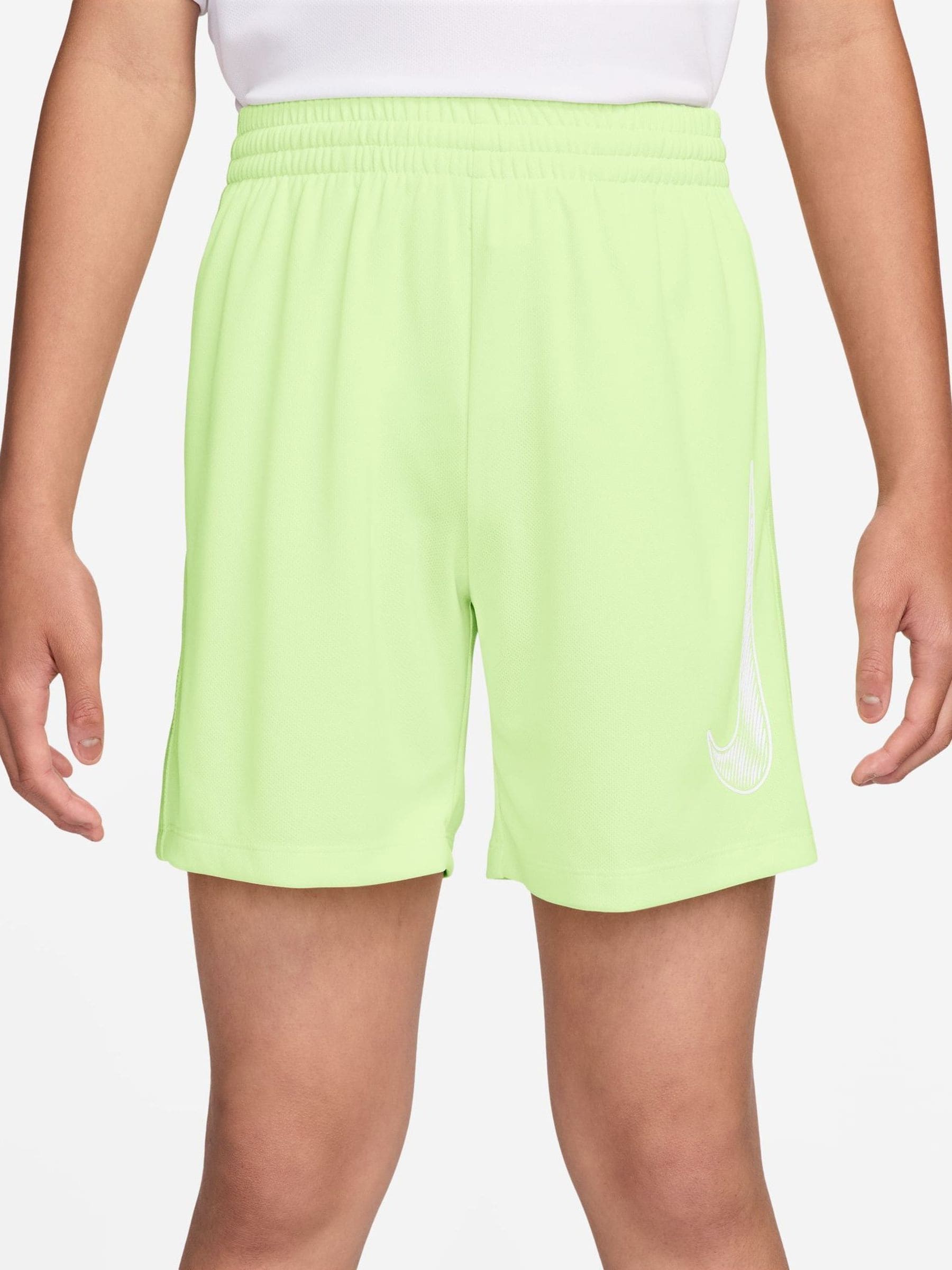 Nike Pojkar Liquid Lime Multi Dri-Fit Training Shorts