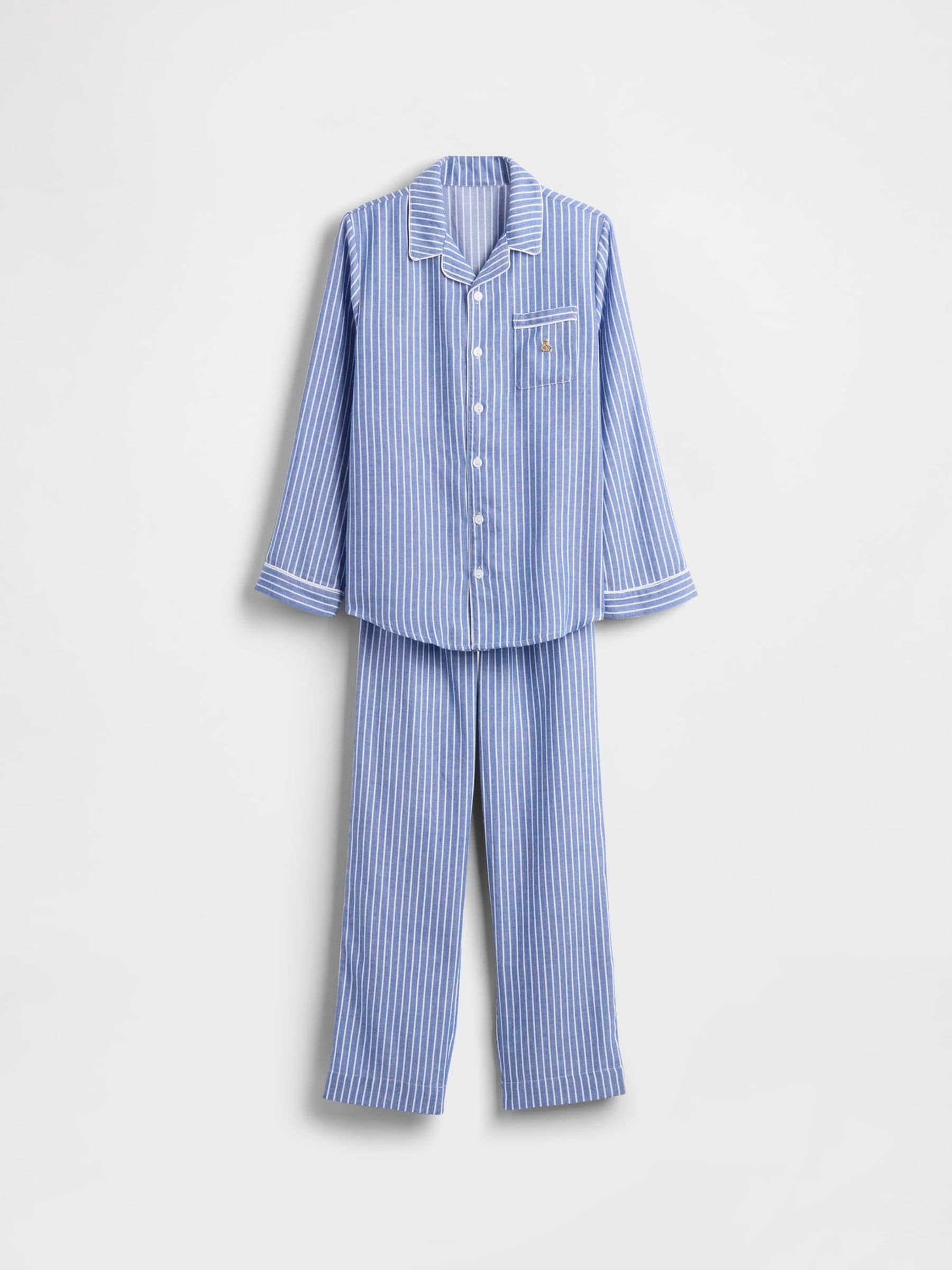 Gap Blue Stripe Matching Family Christmas Pyjamas (6-13yrs)