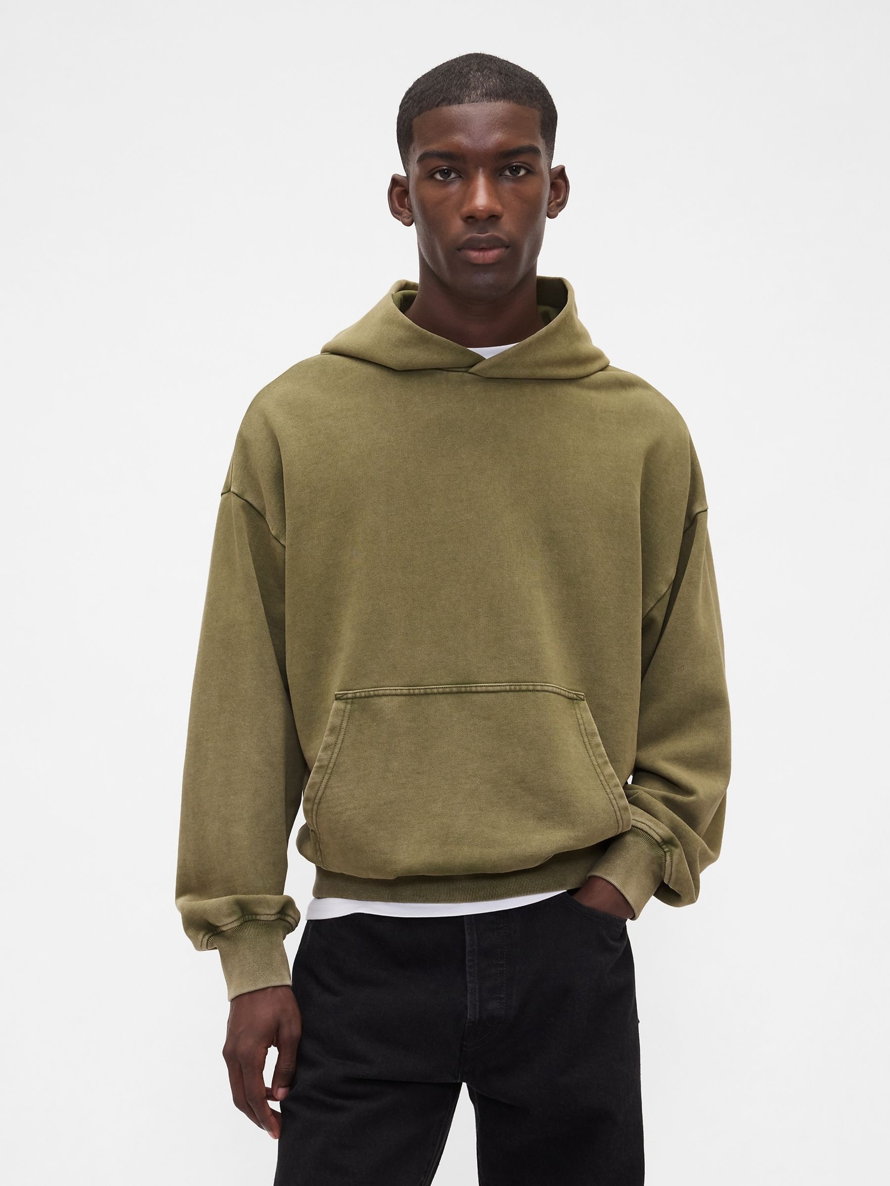 Gap Green Oversized Heavyweight Hoodie