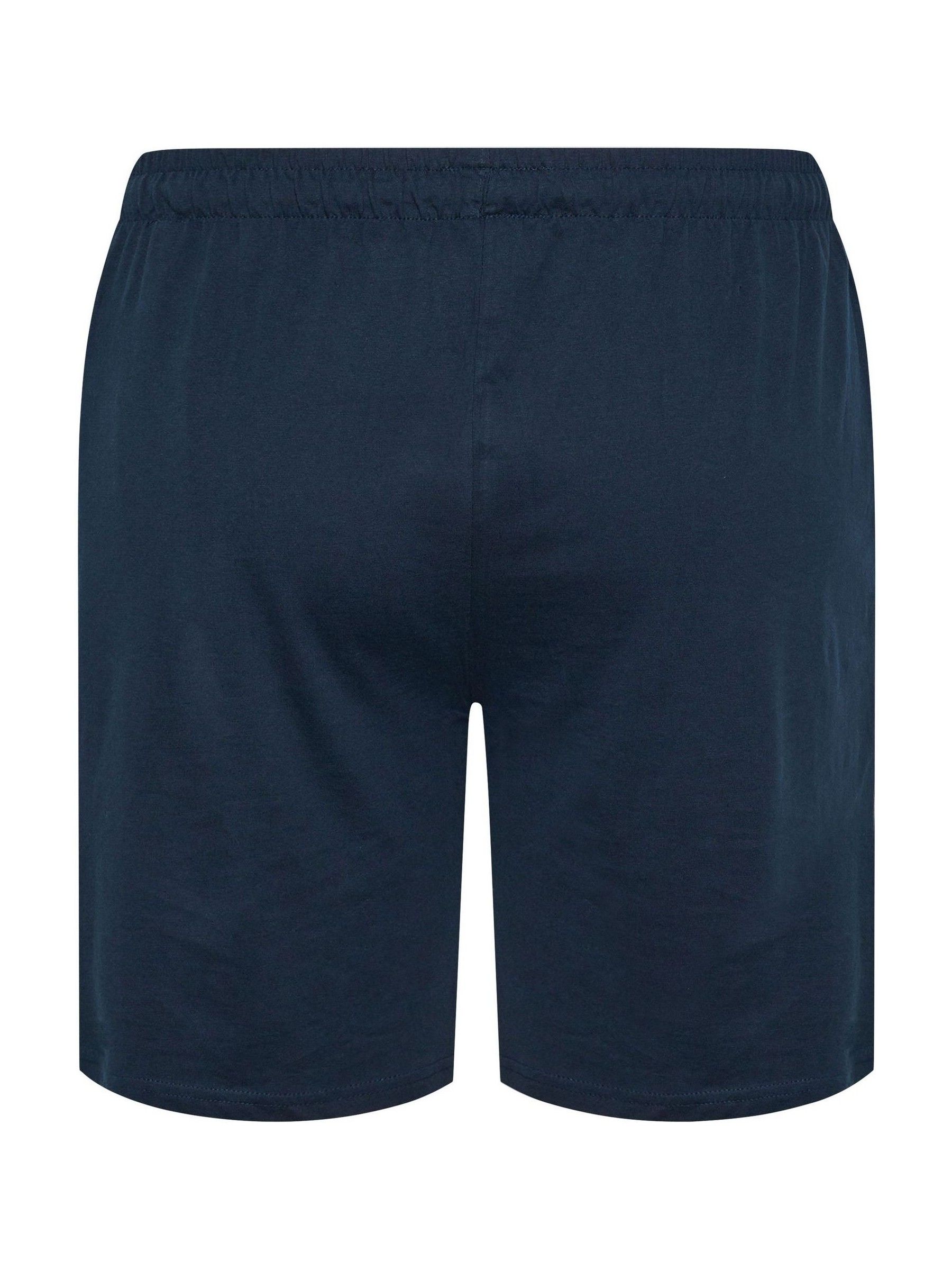 Badrhino Big & Tall Uomo Blu - Shorts Per Il Tempo Libero In Jersey