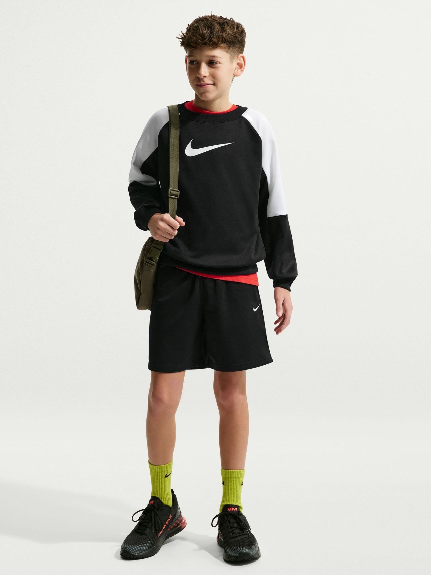 Nike Crew And Shorts Tracksuit