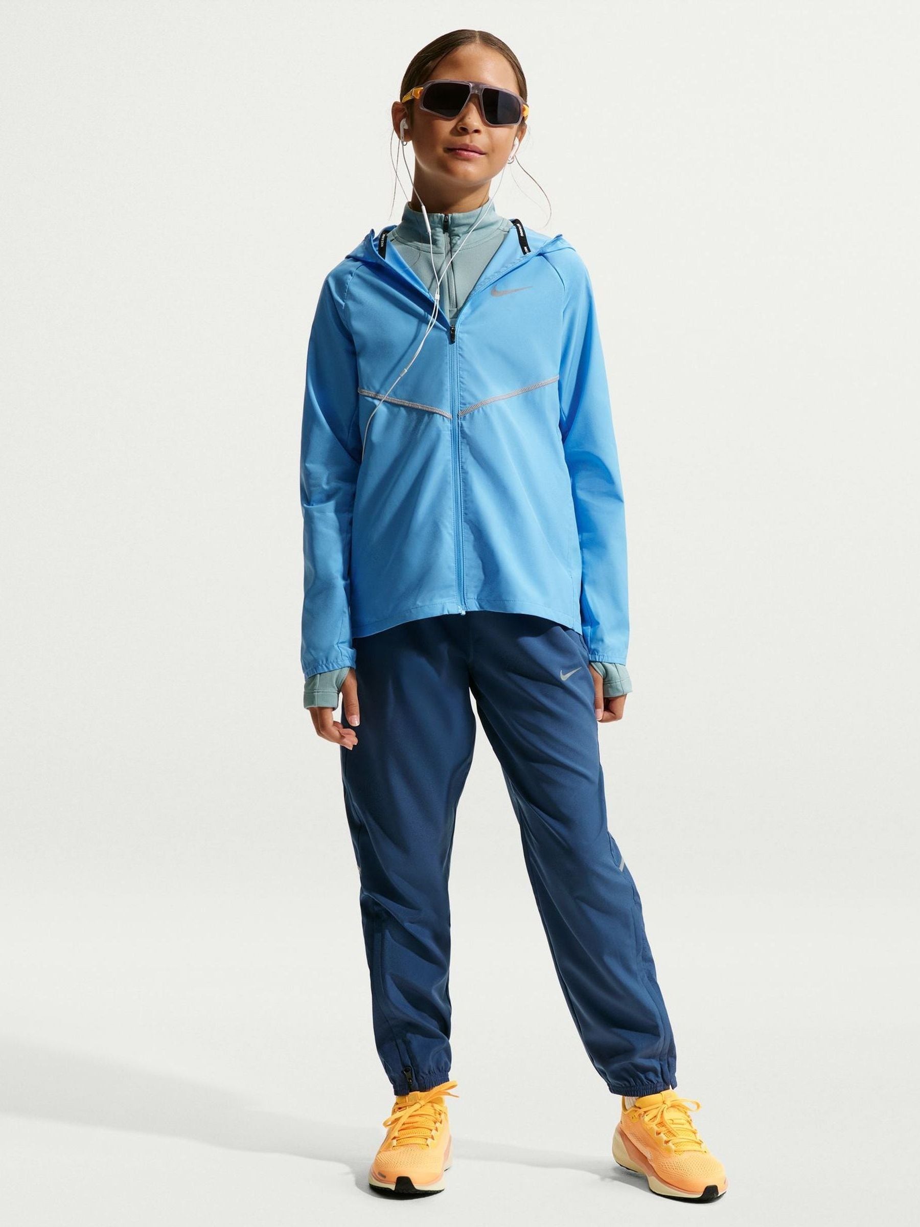 Nike Mystic Navy Dri-Fit Miler Woven Joggers