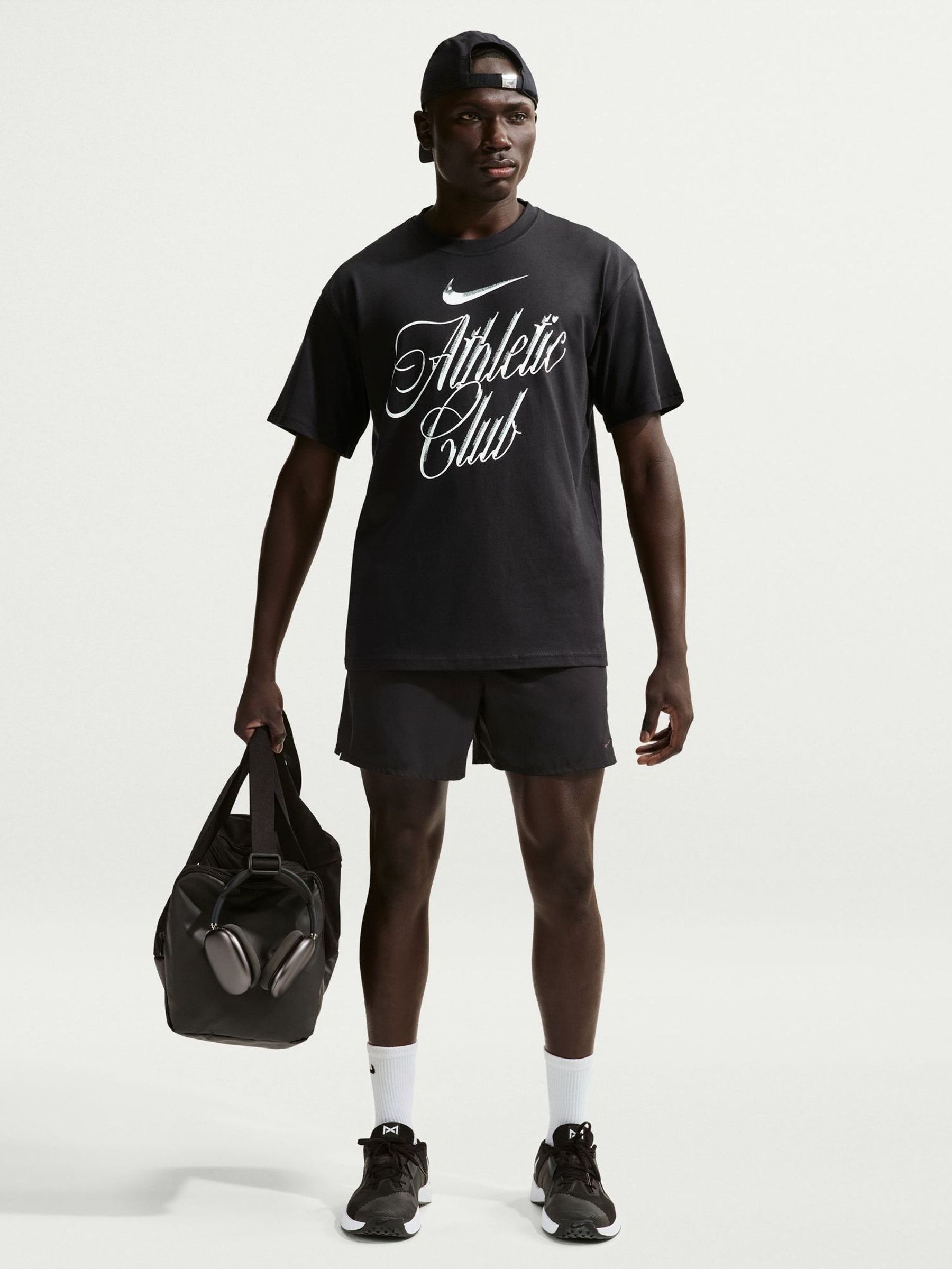 Nike Black Athletic Club Graphic T-Shirt