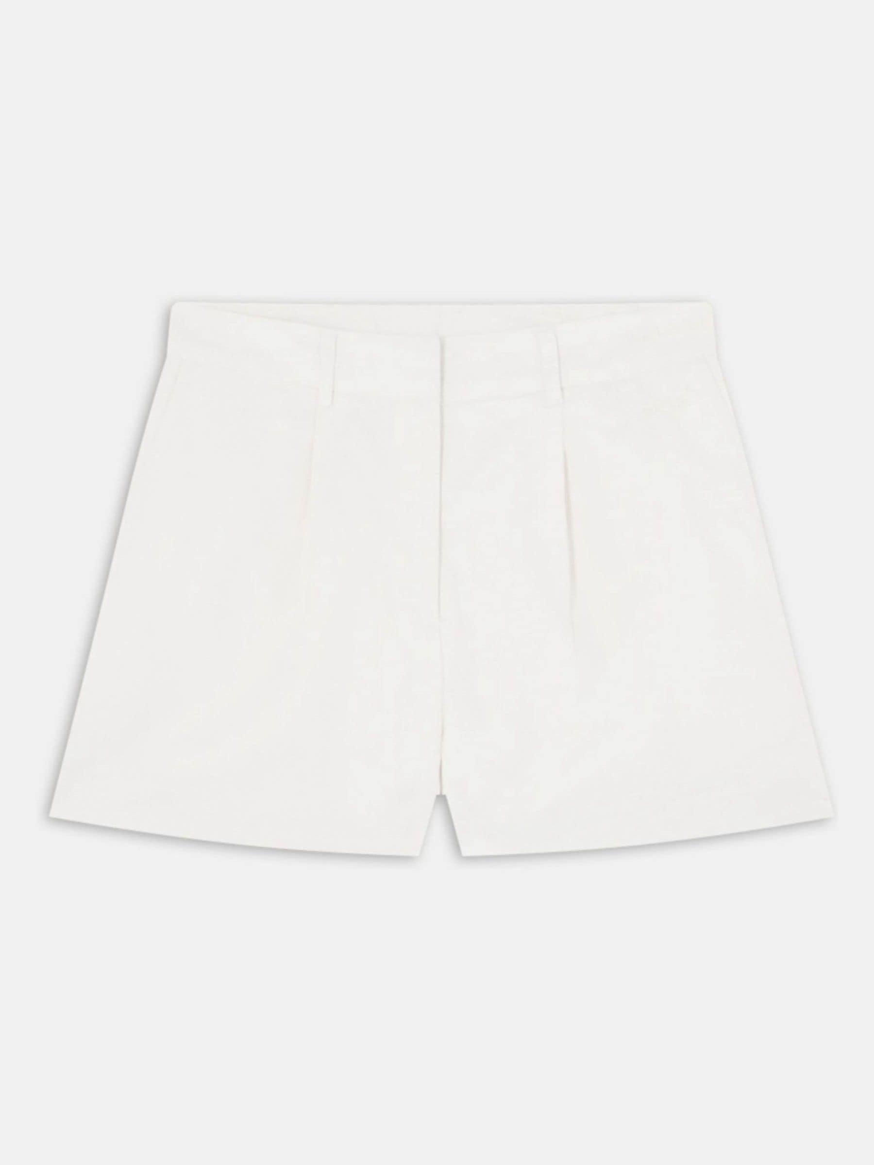 Tala Donna Bianco - Shorts Sartoriale Pesante In Lino