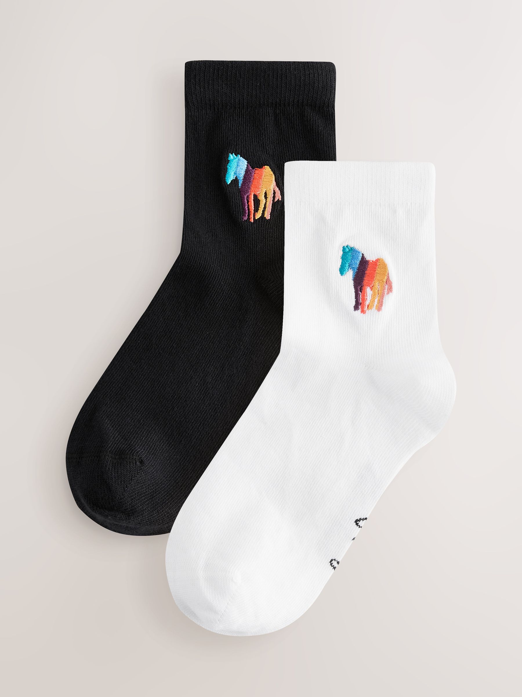 Paul Smith Junior Multi Multi Zebra Logo Socks 2 Pack