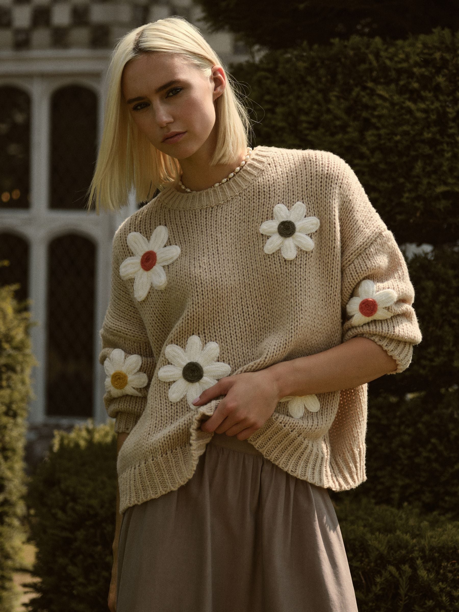 Apricot Damen Pullover Beige Gr. Klein - Bild 4